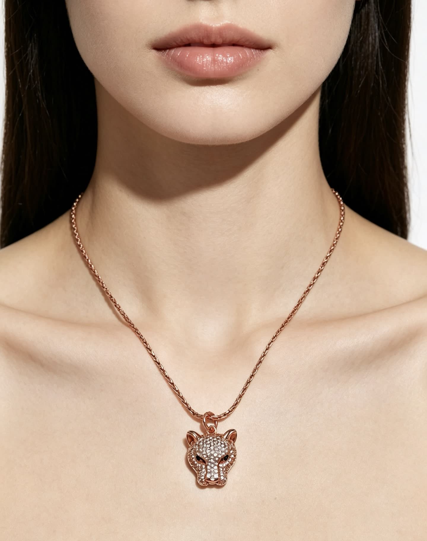 Cartier Panthere de Cartier Diamond Pendant Necklace