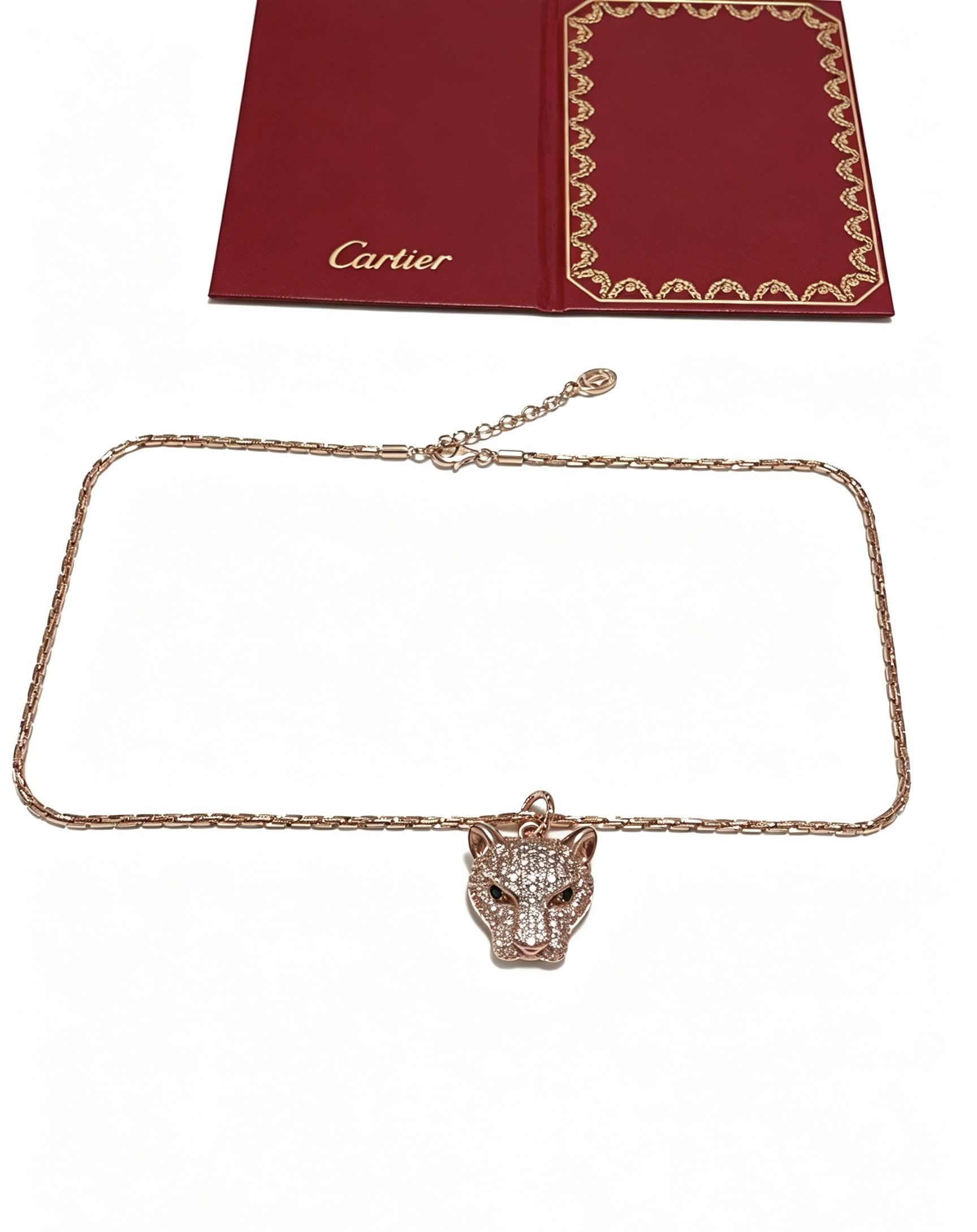 Cartier Panthere de Cartier Diamond Pendant Necklace