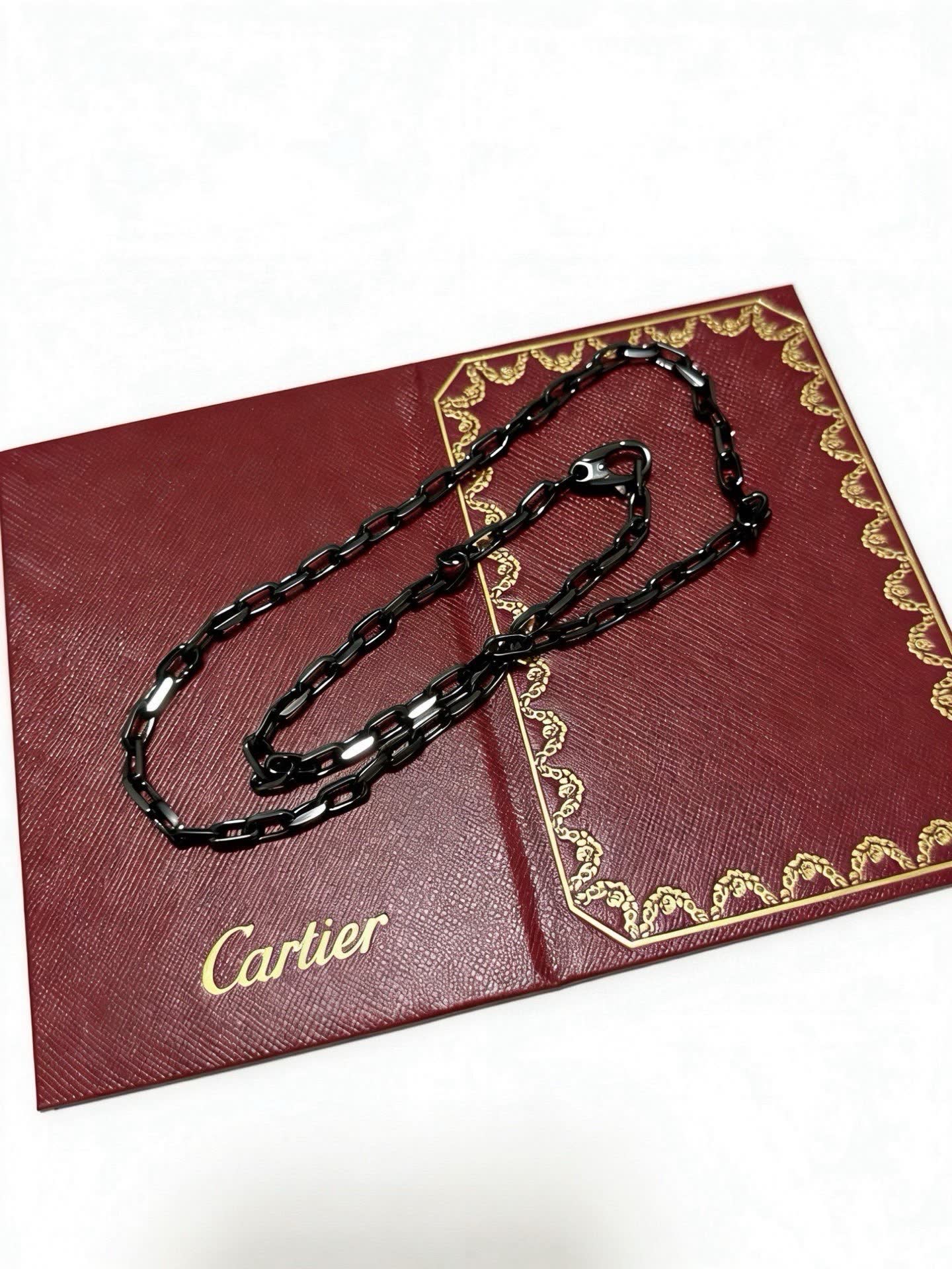 Cartier Black Steel Necklace