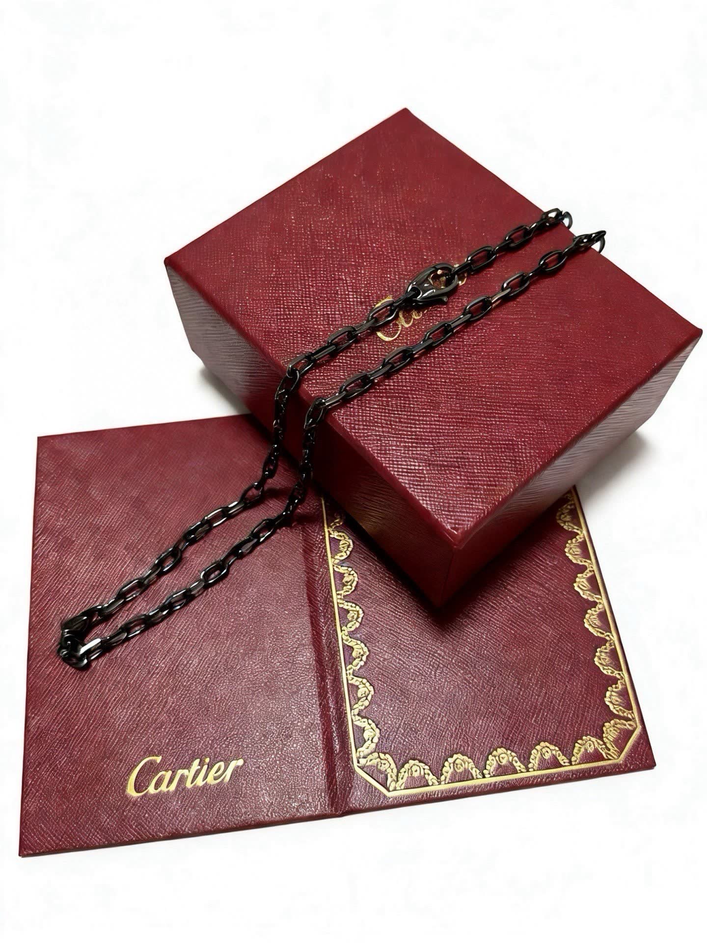 Cartier Black Steel Necklace