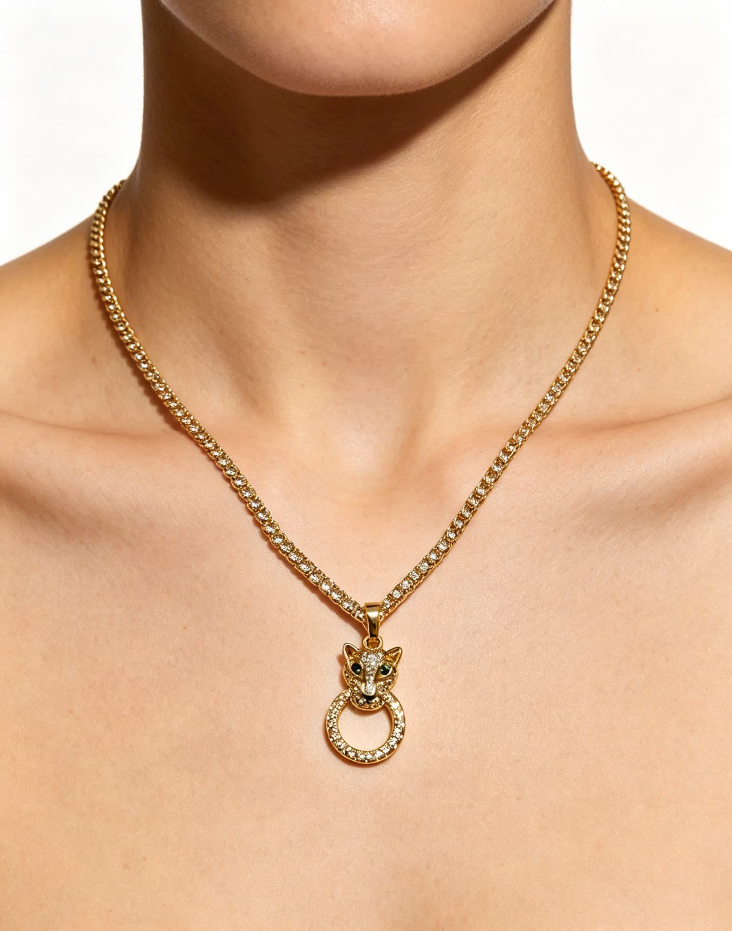 Cartier Panthere de Cartier Gold and Diamond Necklace