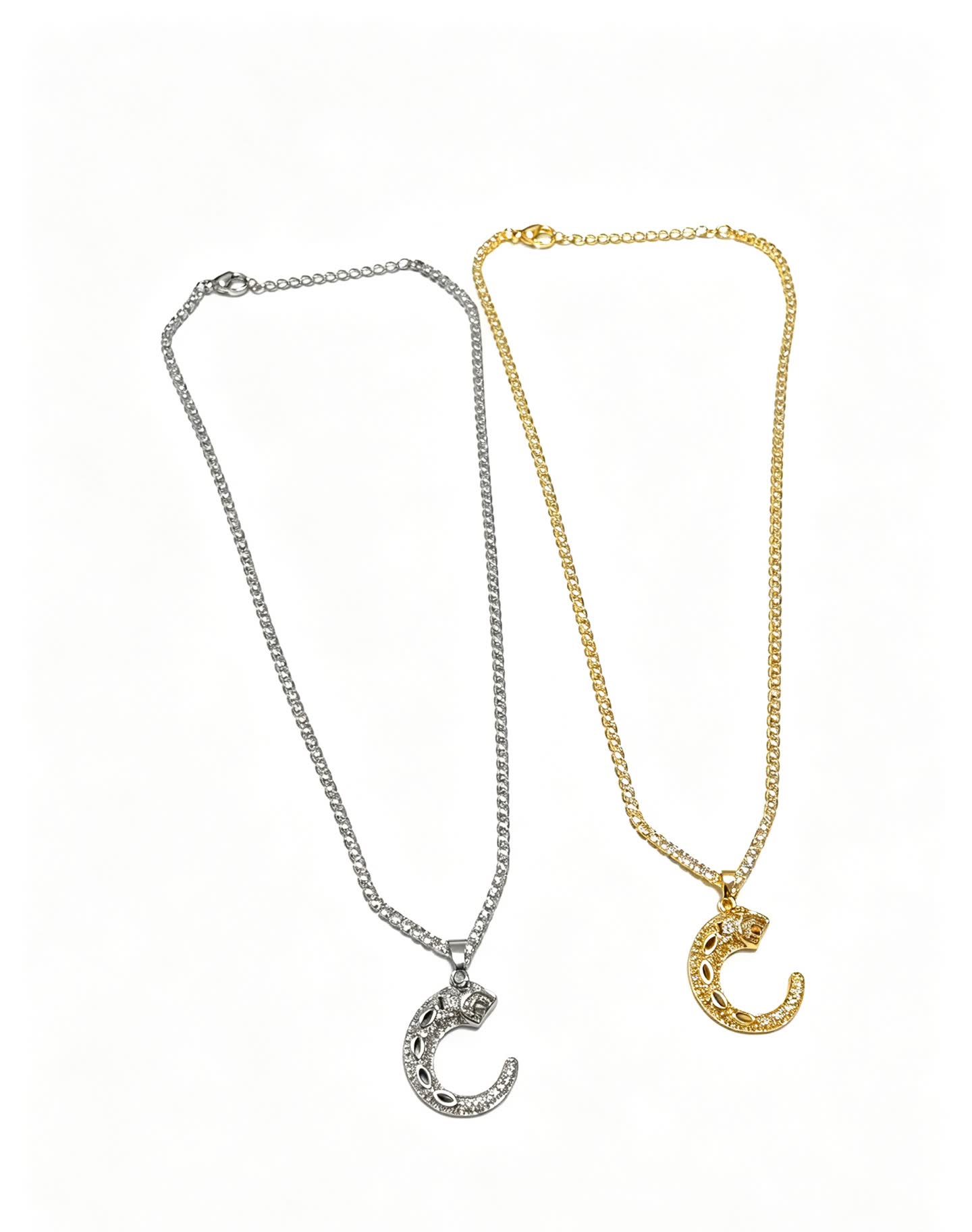 Cartier Crescent Moon Diamond Necklace