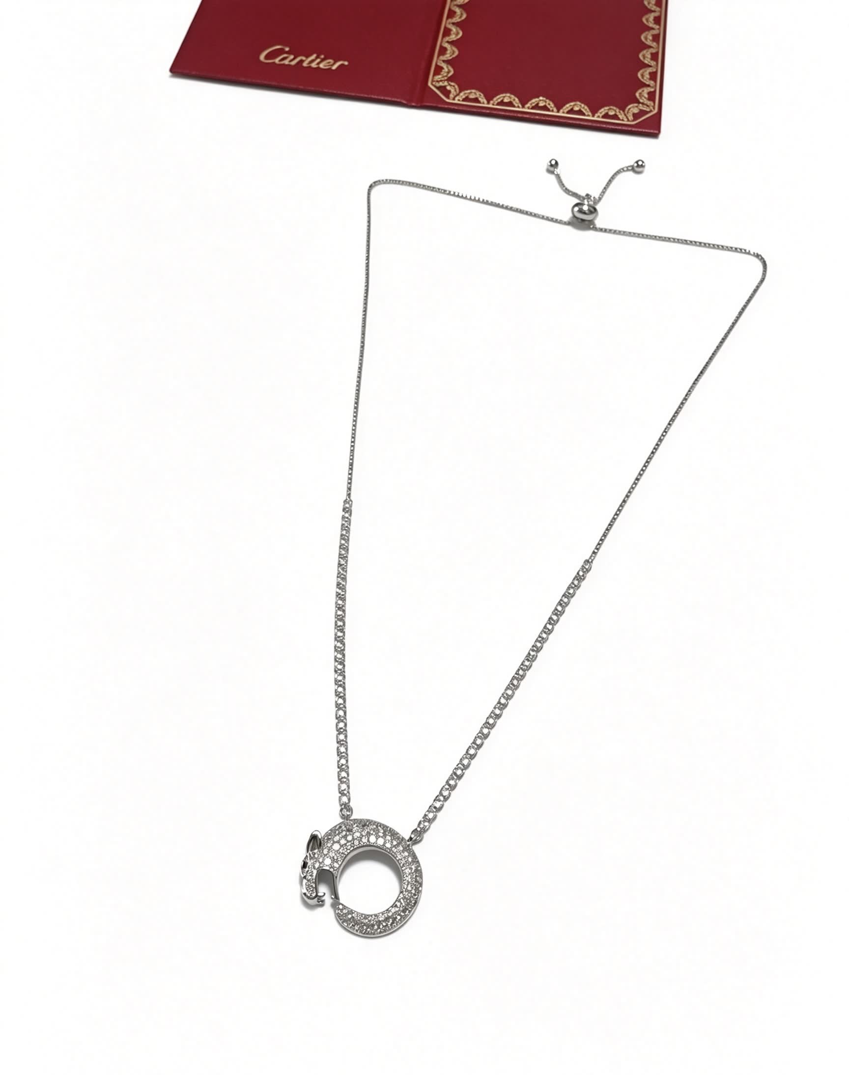 Cartier Diamond Panthere Necklace