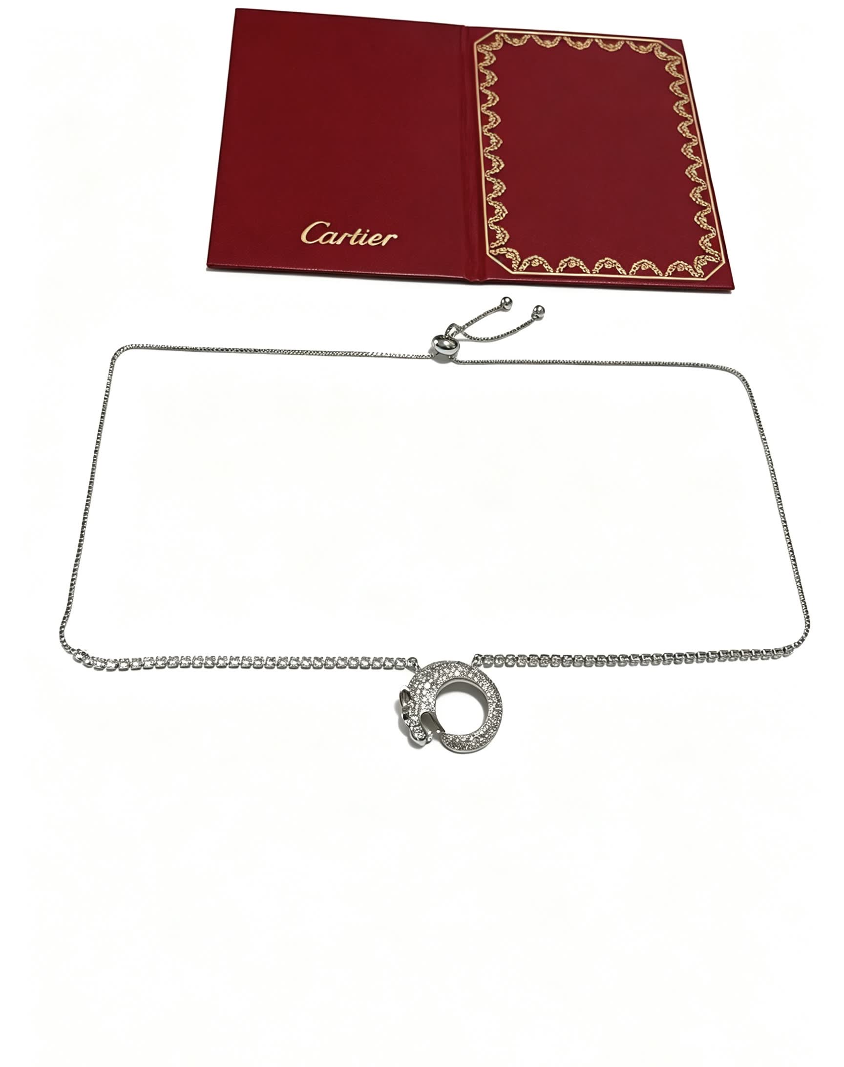 Cartier Diamond Panthere Necklace