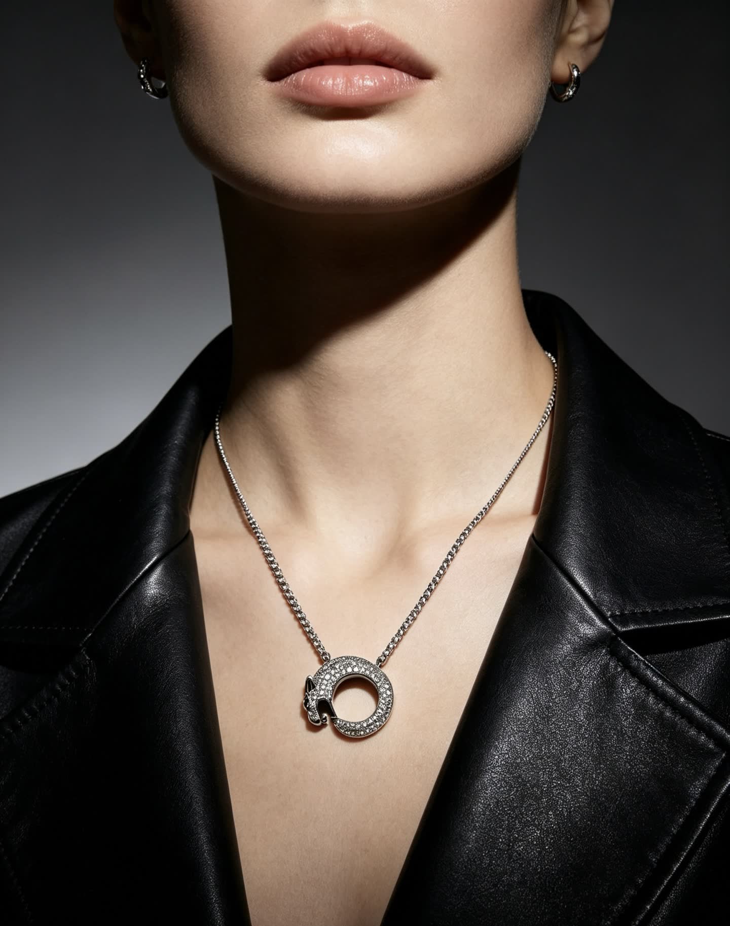 Cartier Diamond Panthere Necklace