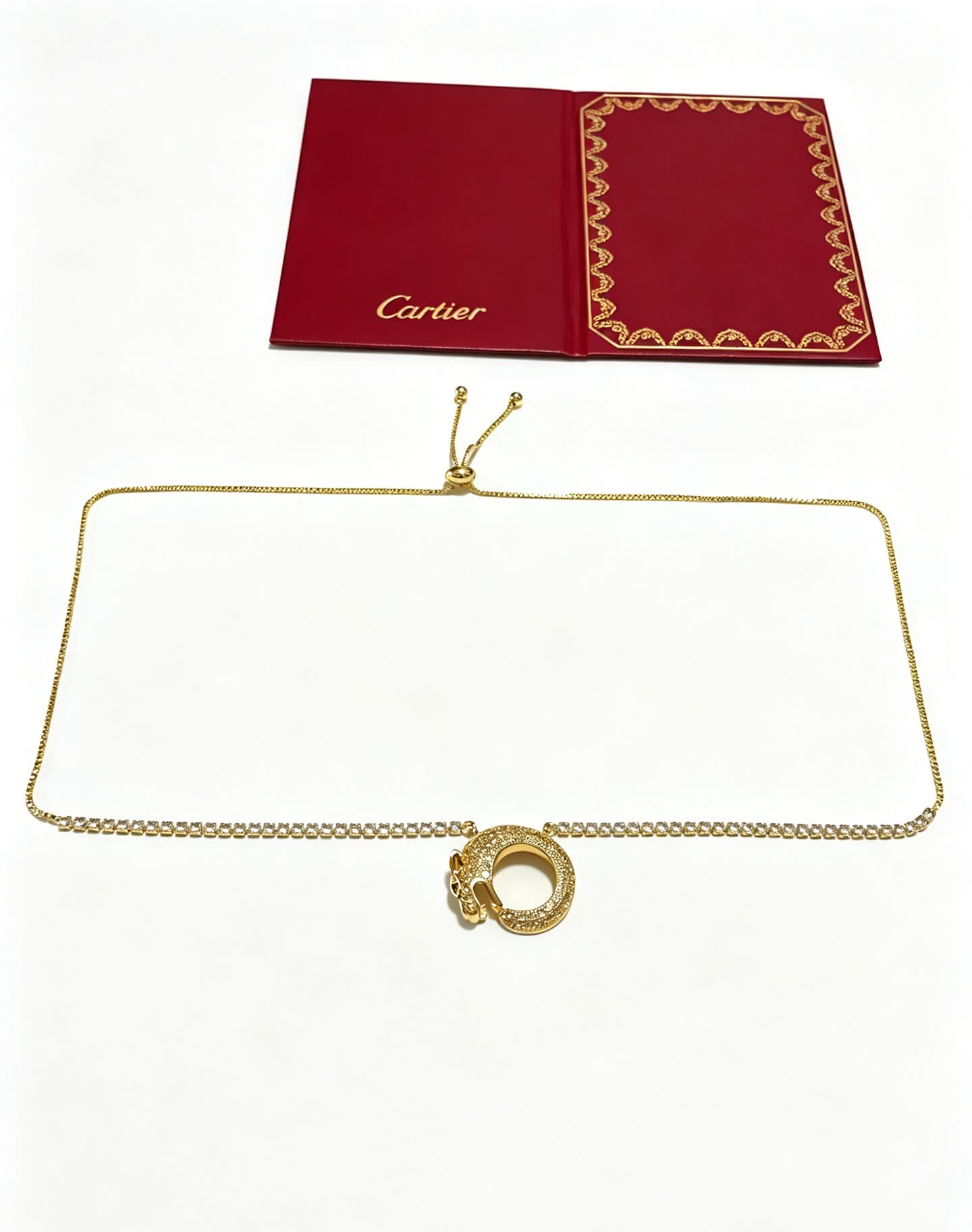 Cartier Panthere de Cartier Diamond Gold Necklace