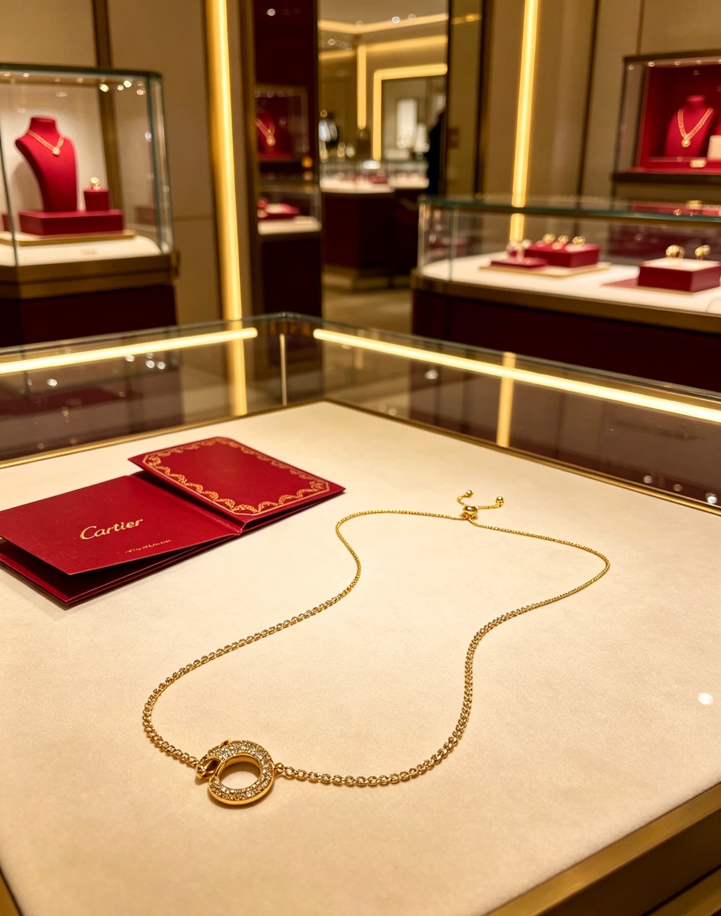 Cartier Panthere de Cartier Diamond Gold Necklace