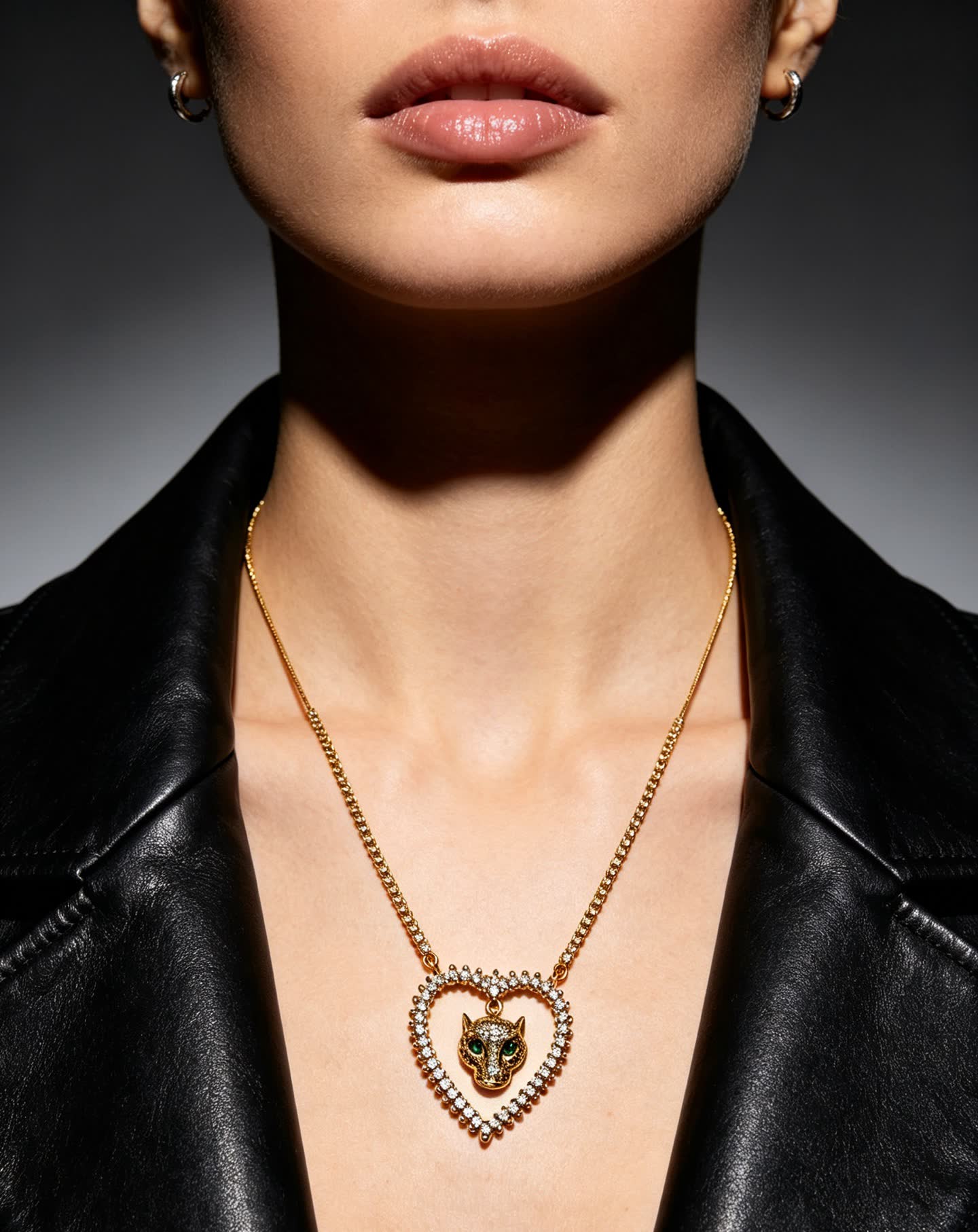 Cartier Panthere de Cartier Heart-Shaped Necklace