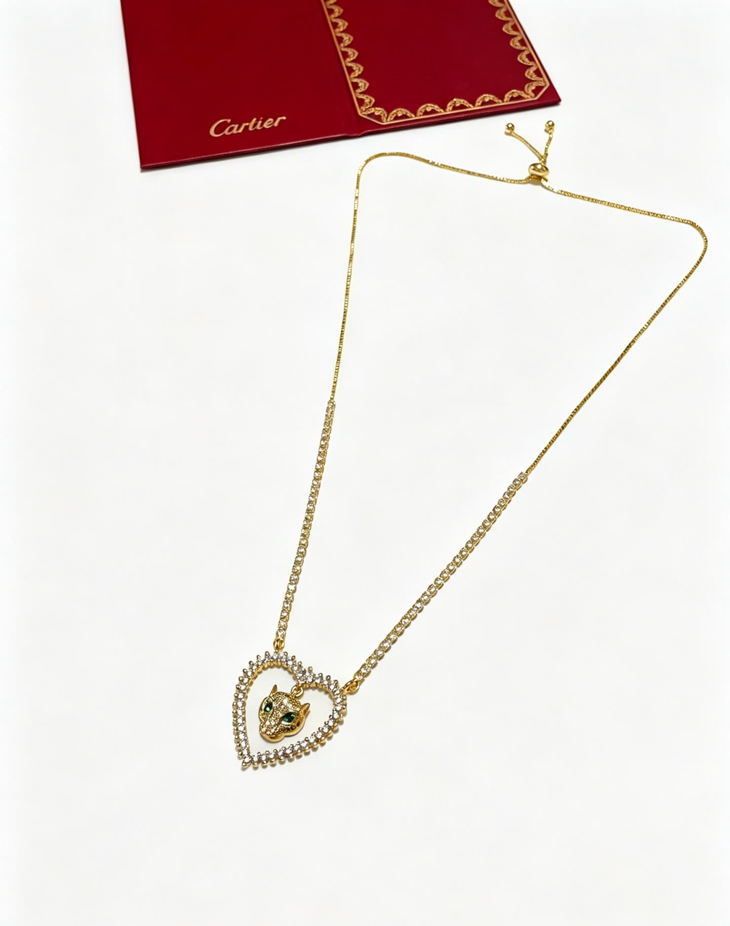 Cartier Panthere de Cartier Heart-Shaped Necklace