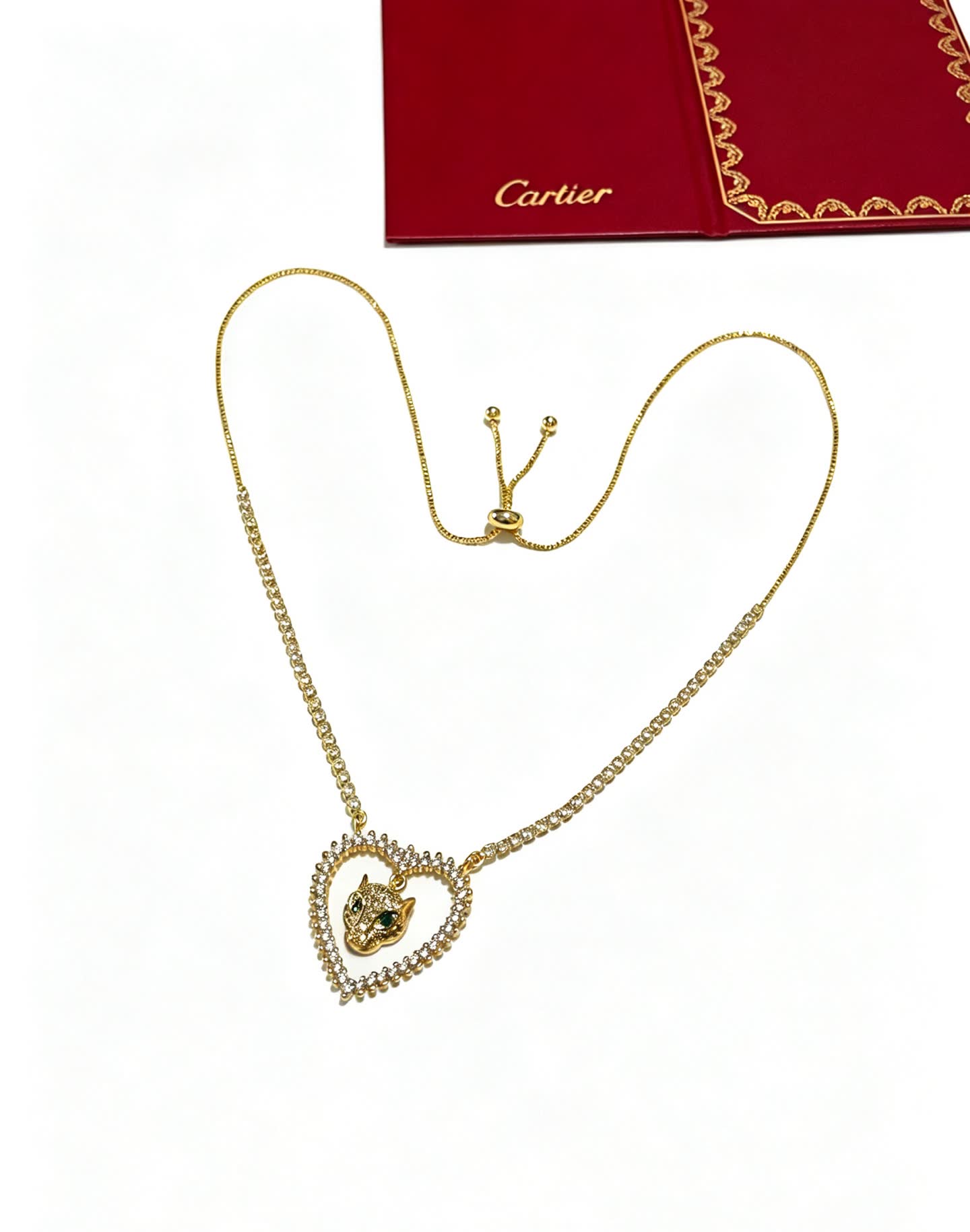 Cartier Panthere de Cartier Heart-Shaped Necklace