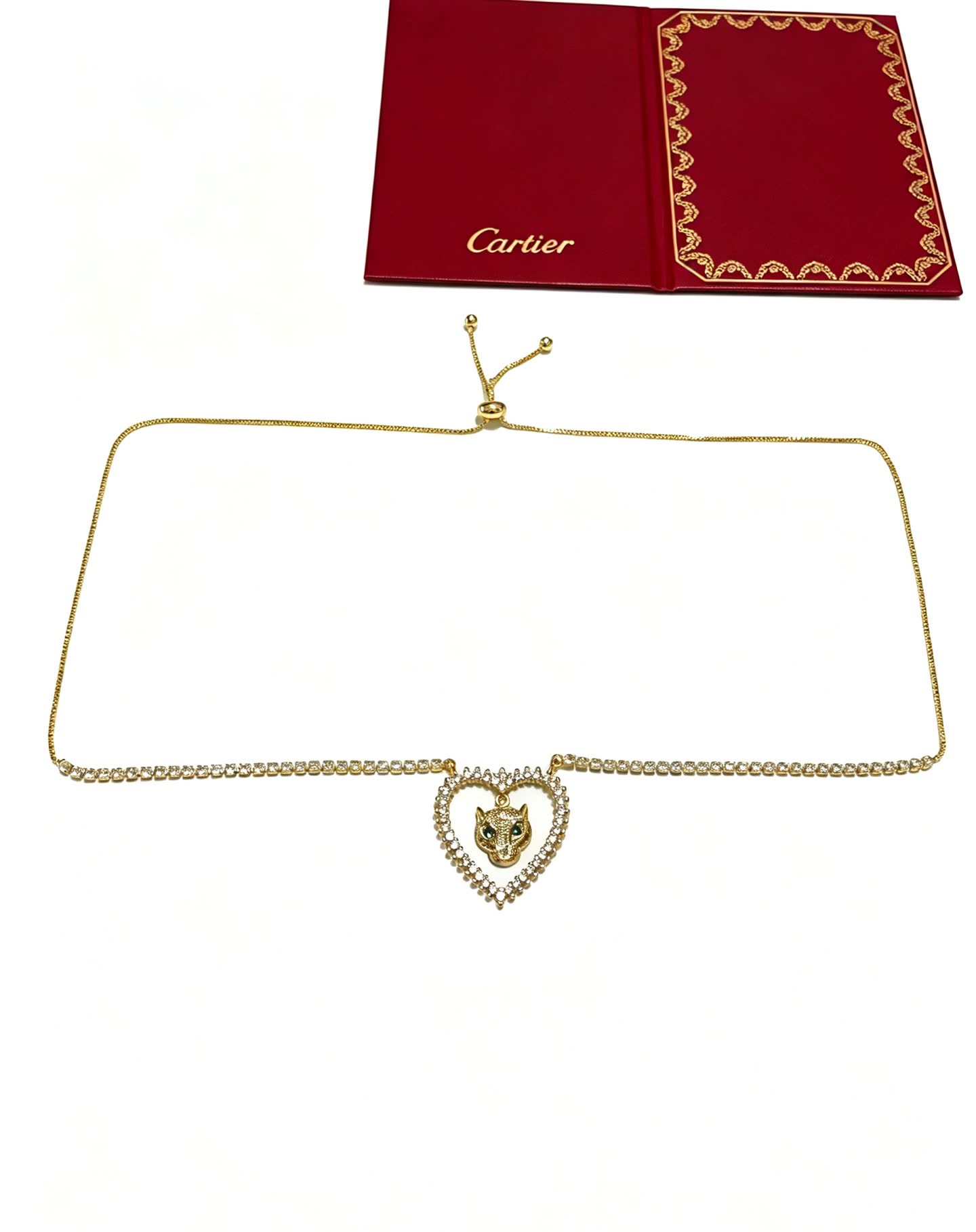 Cartier Panthere de Cartier Heart-Shaped Necklace