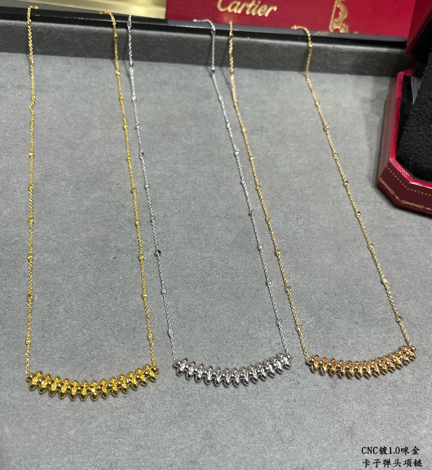Cartier CNC 18K Gold Plated Star Shape Collarbone Chain Necklace