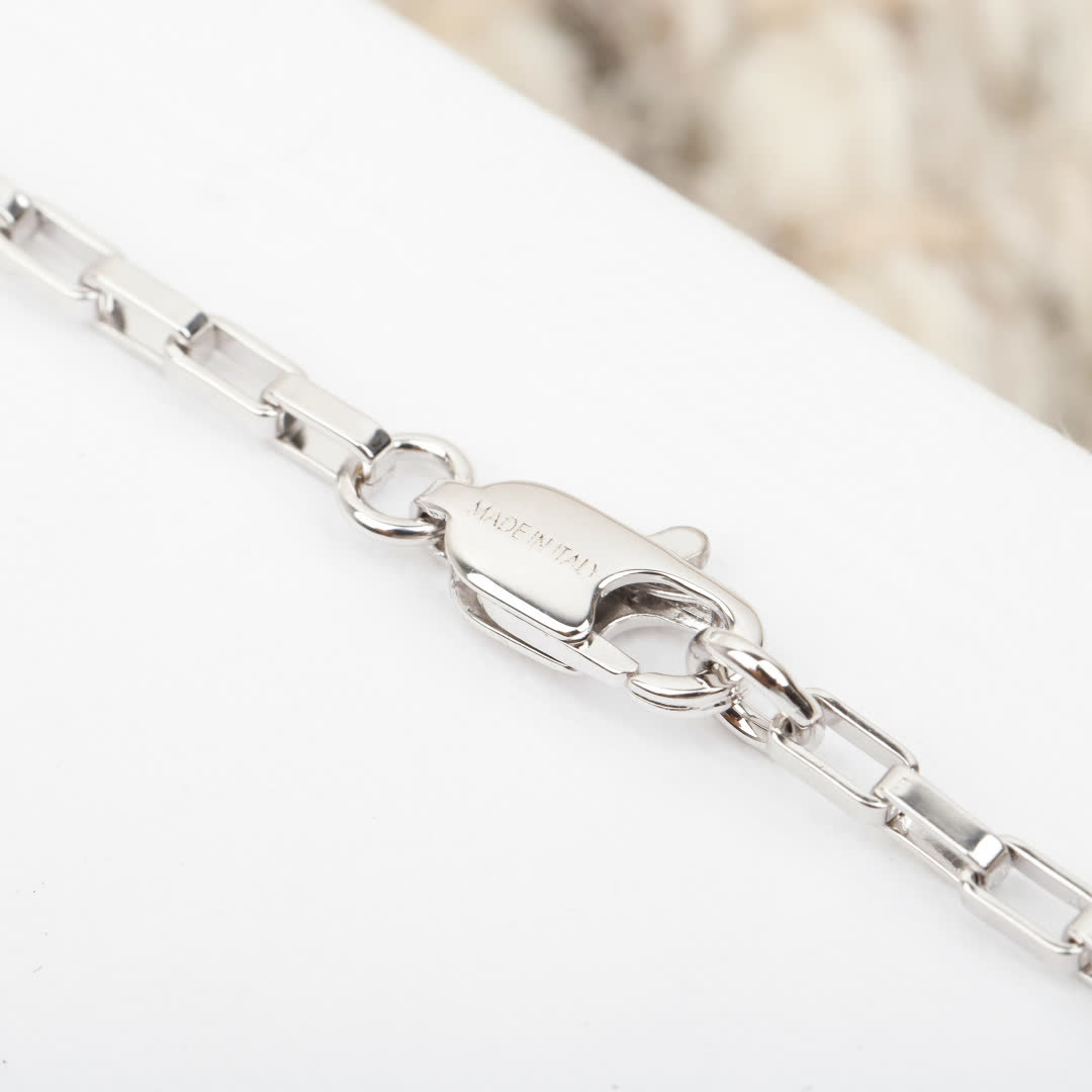 Celine Paris Silver Charm Necklace