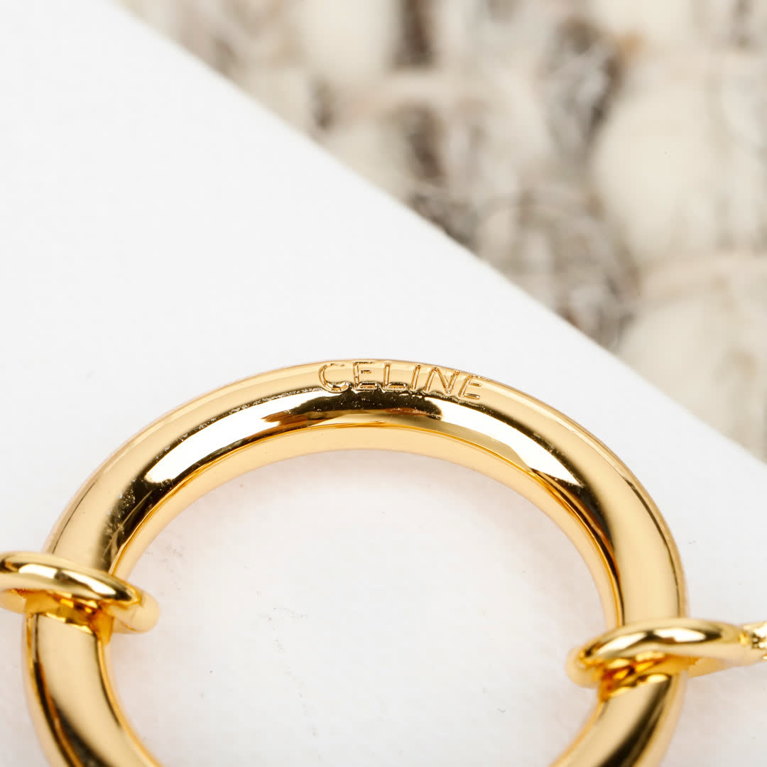 Celine Paris Gold Tone Necklace