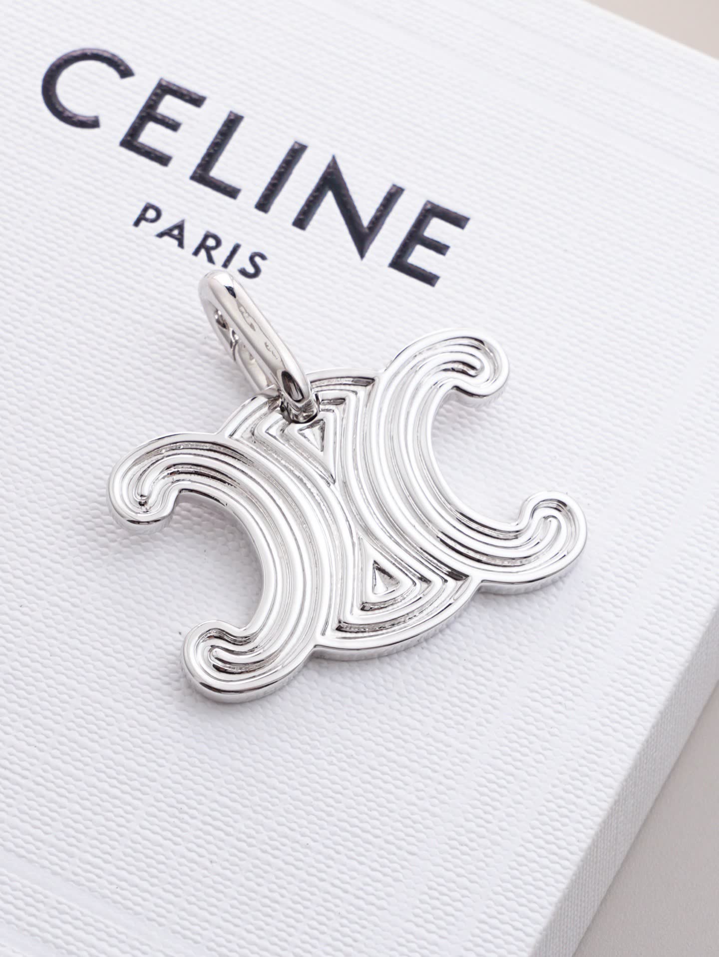 Celine Paris Gold Tone 'X' Charm Pendant