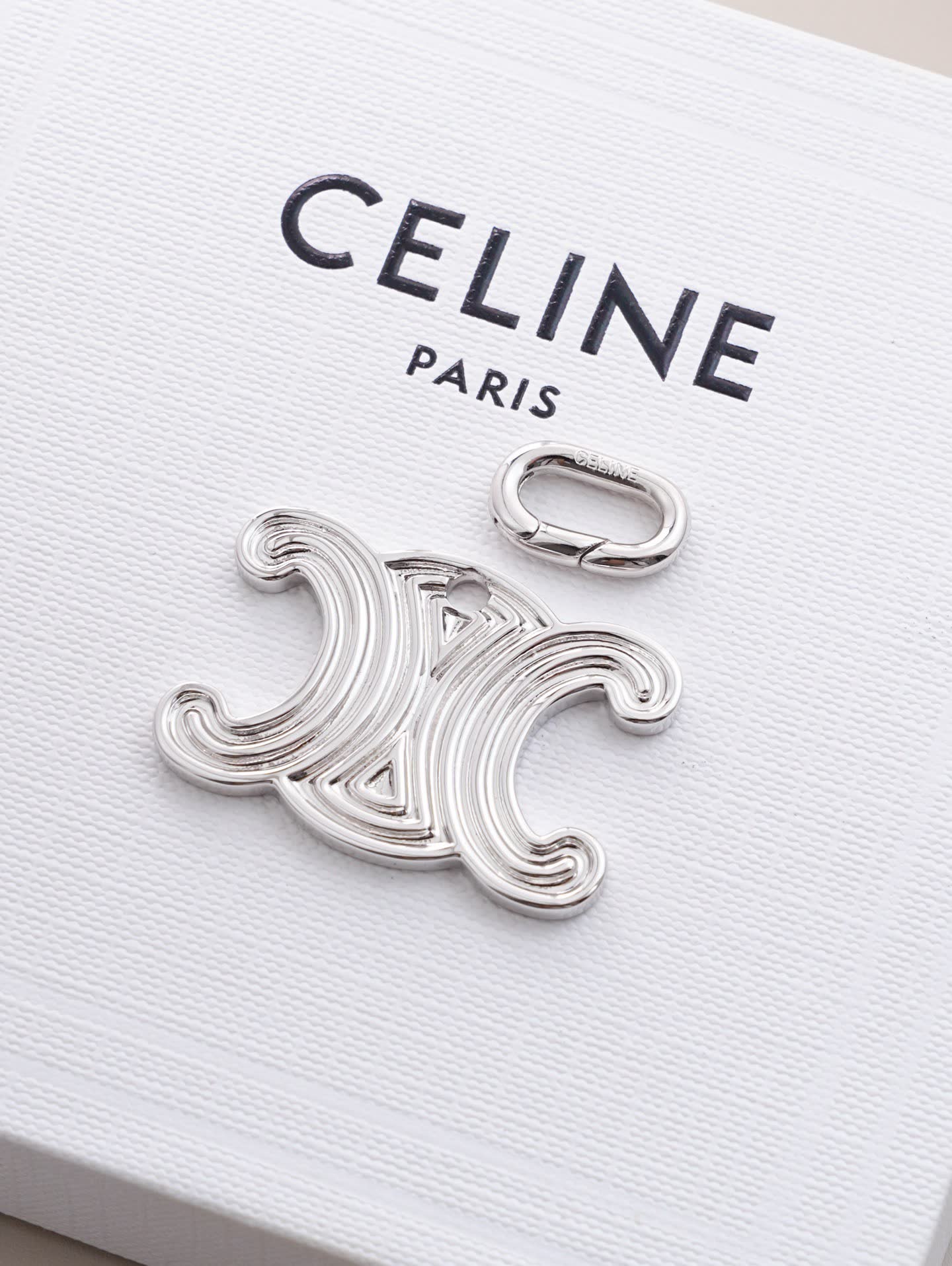 Celine Paris Gold Tone 'X' Charm Pendant