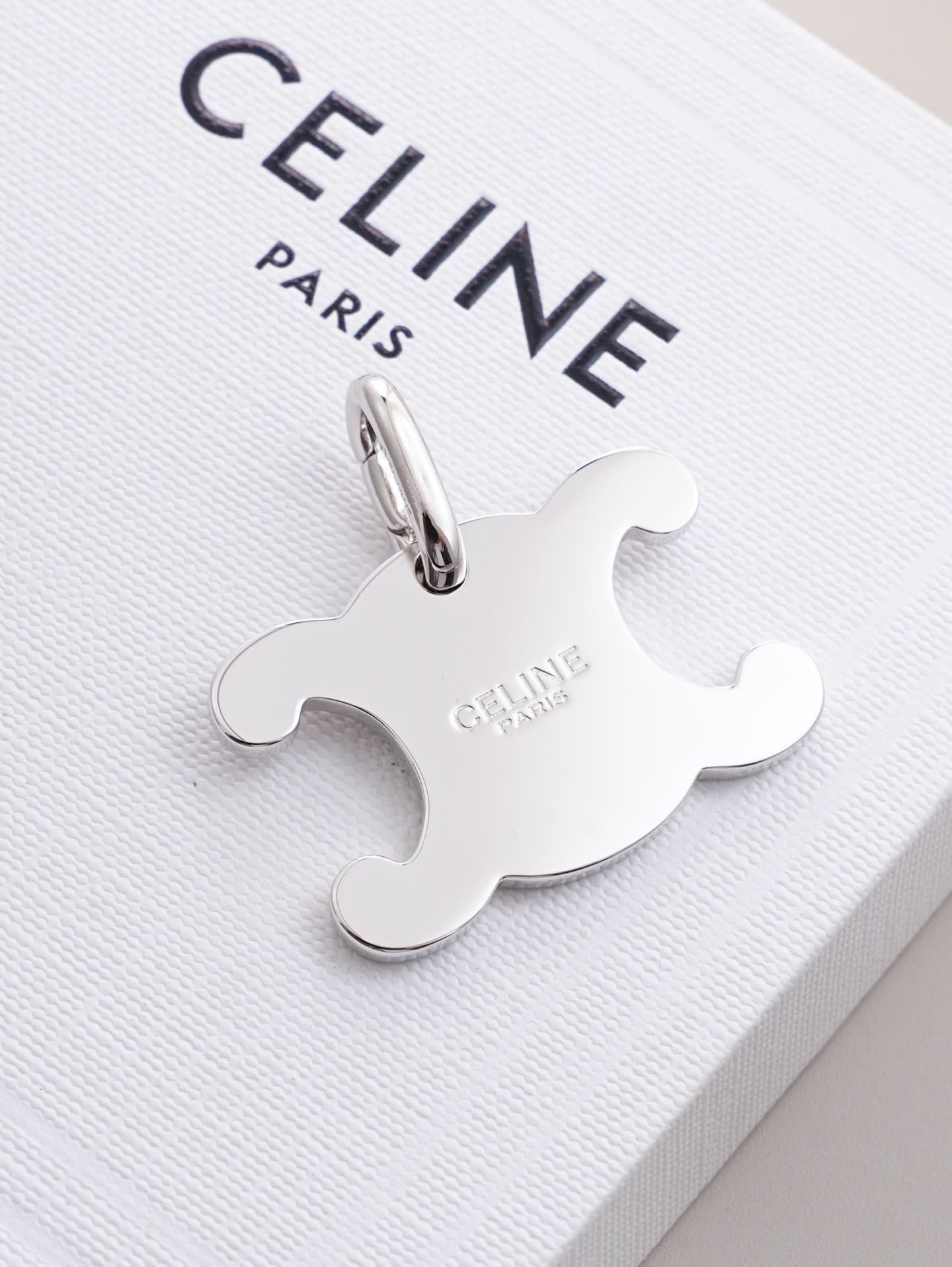 Celine Paris Gold Tone 'X' Charm Pendant