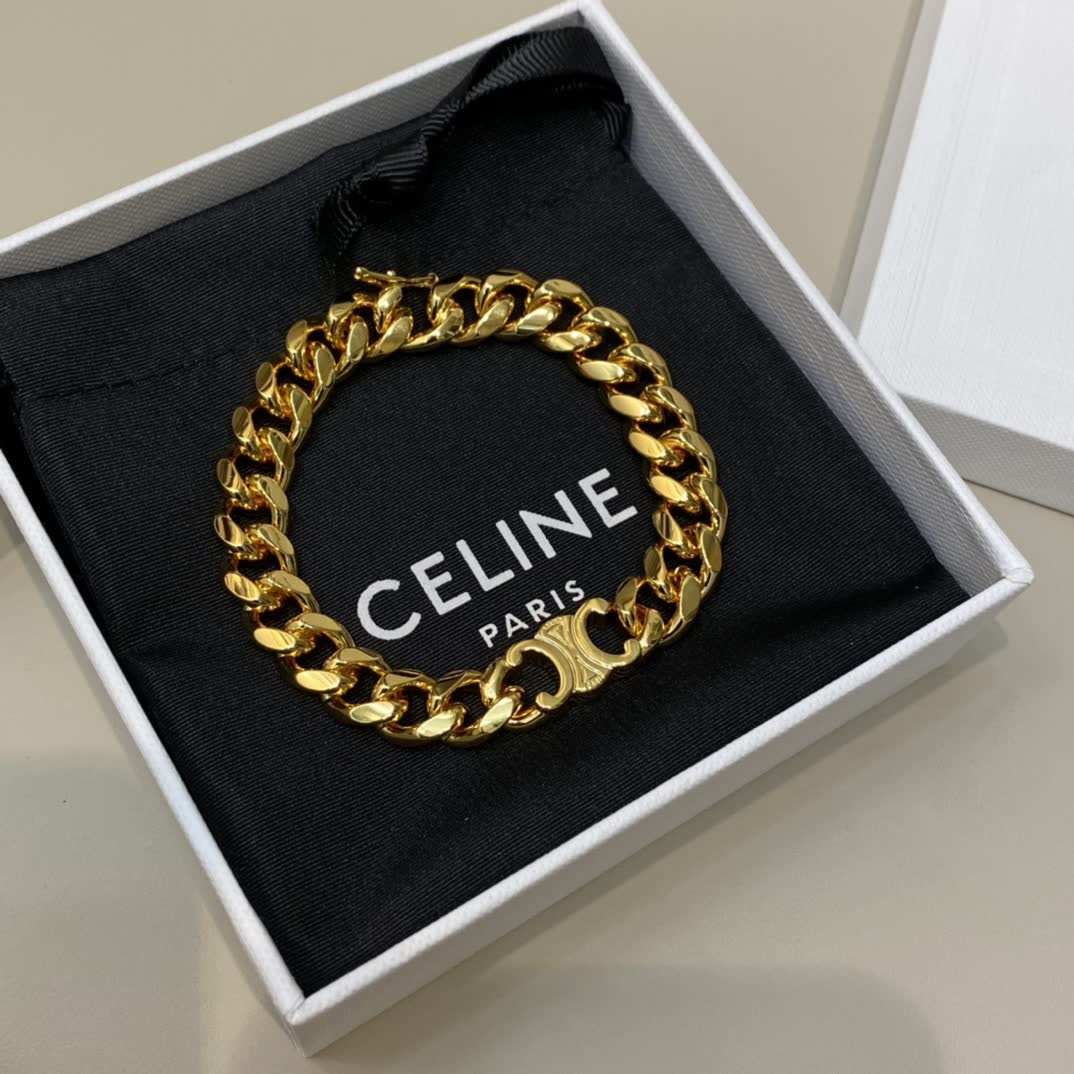 Celine Polo Ralph Lauren Gold-Plated Locket Necklace