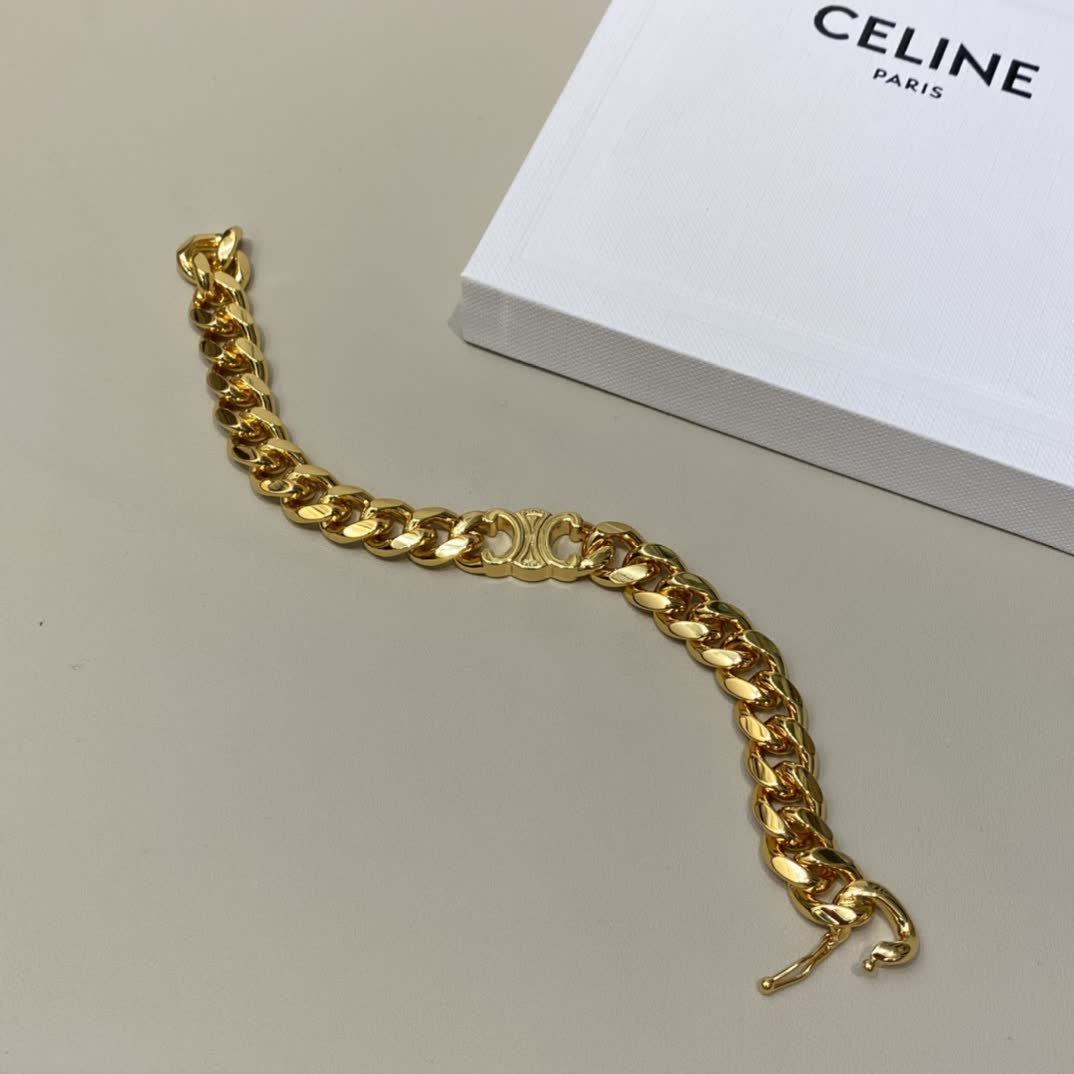 Celine Polo Ralph Lauren Gold-Plated Locket Necklace