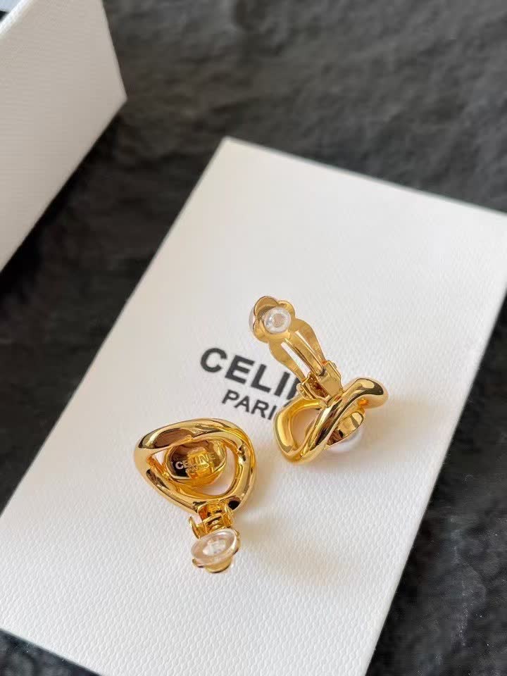 Celine Gold Heart Pendant Necklace
