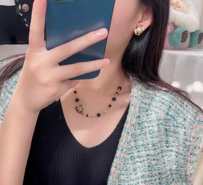 Celine Gold Heart Pendant Necklace