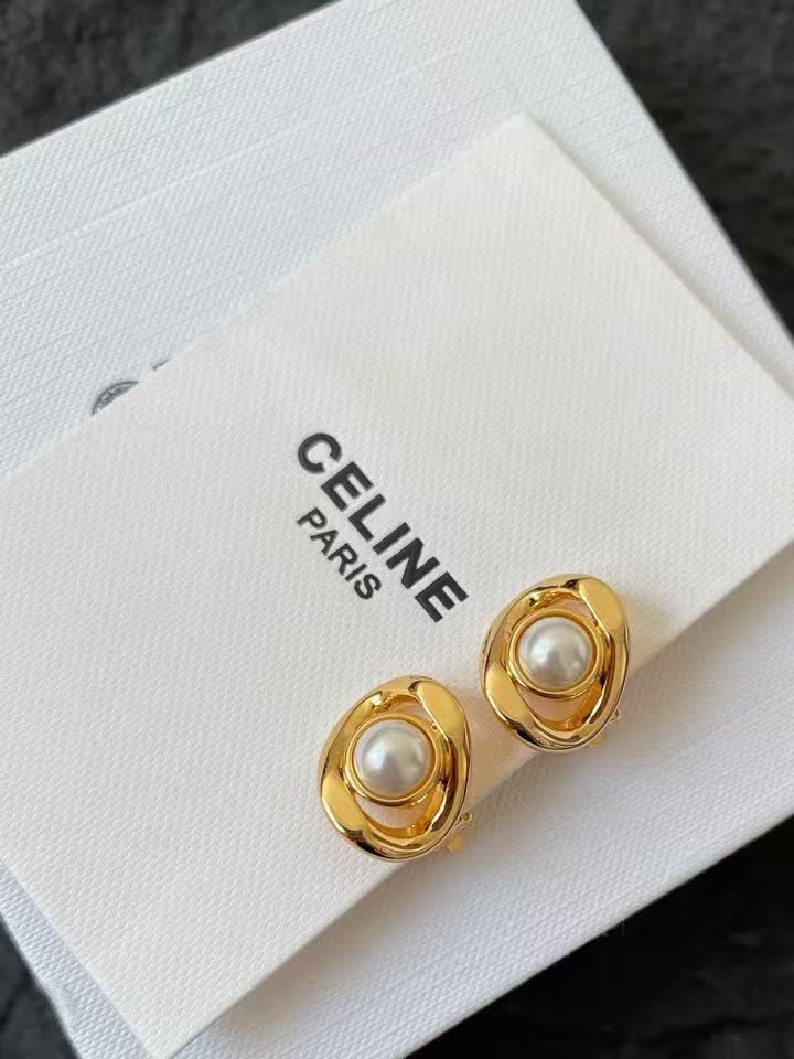 Celine Gold Heart Pendant Necklace