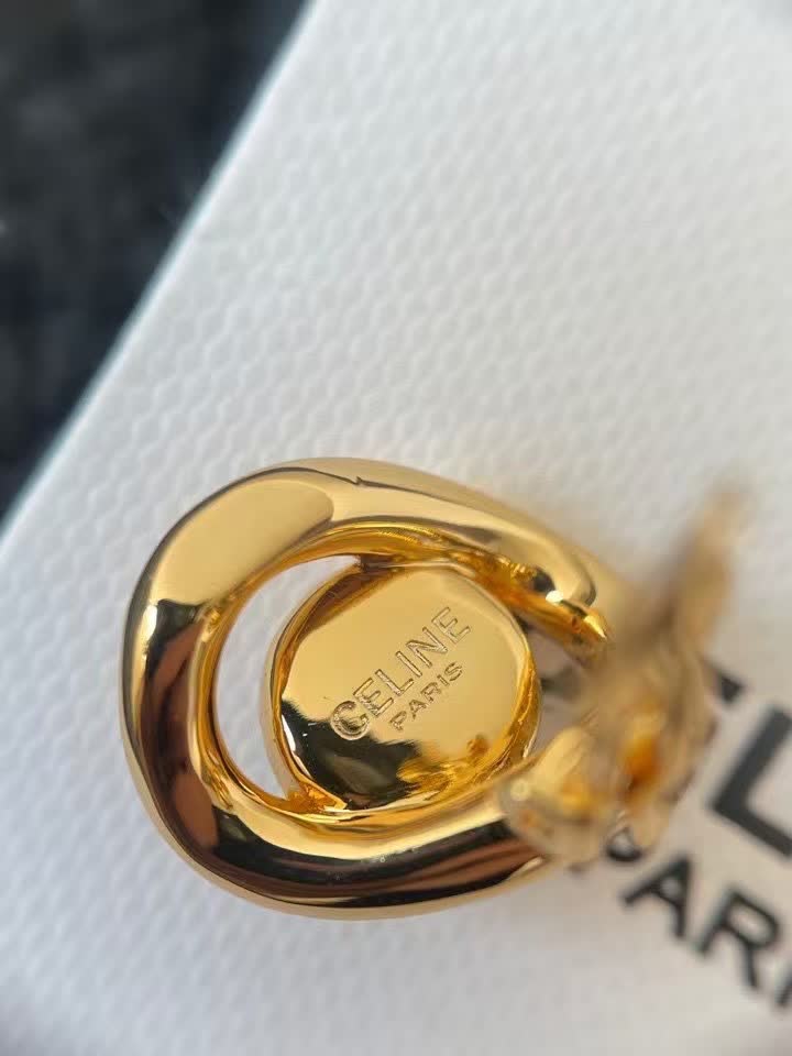 Celine Gold Heart Pendant Necklace