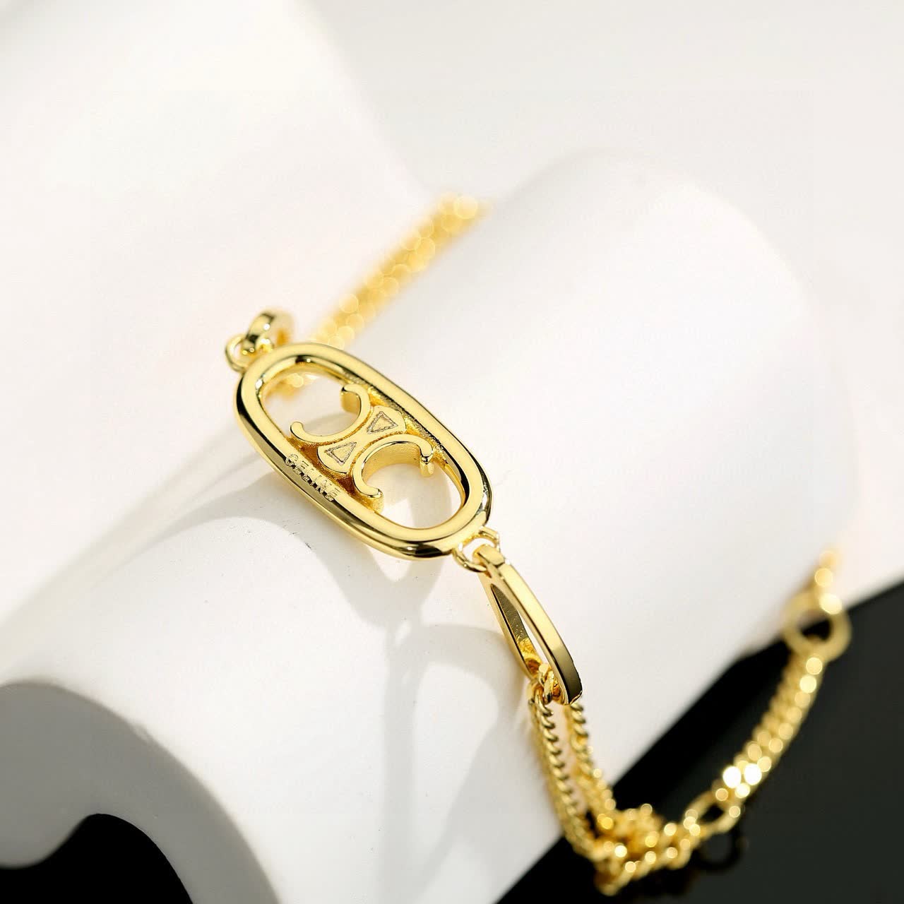 Chanel CC Logo Gold Necklace