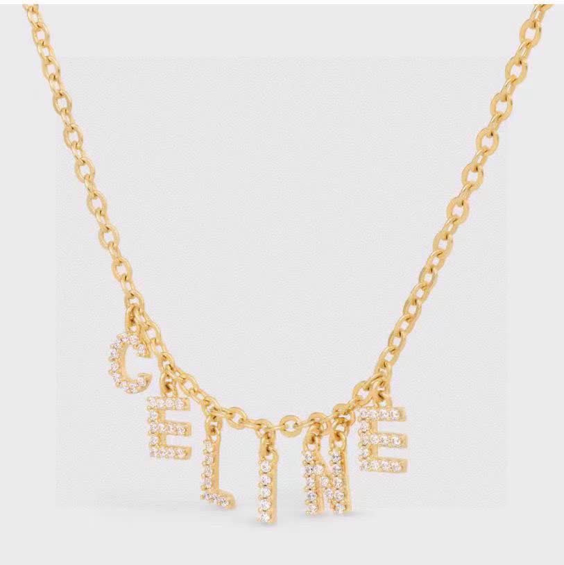 Celine Paris Gold-Plated 'Celine' Necklace