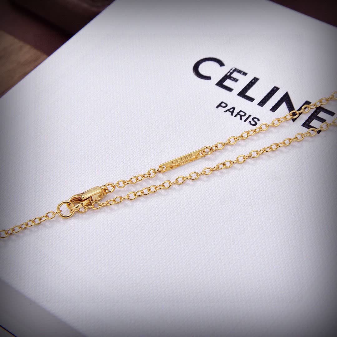 Celine Paris Gold-Plated 'Celine' Necklace