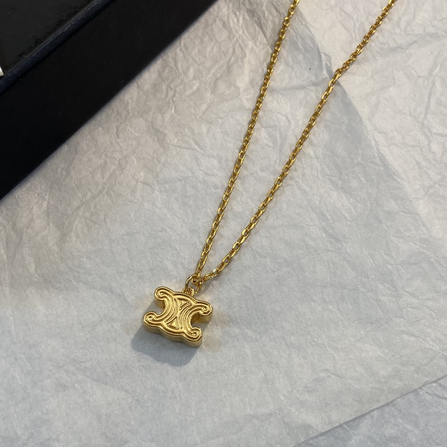 Chanel Gold 'CC' Logo Necklace