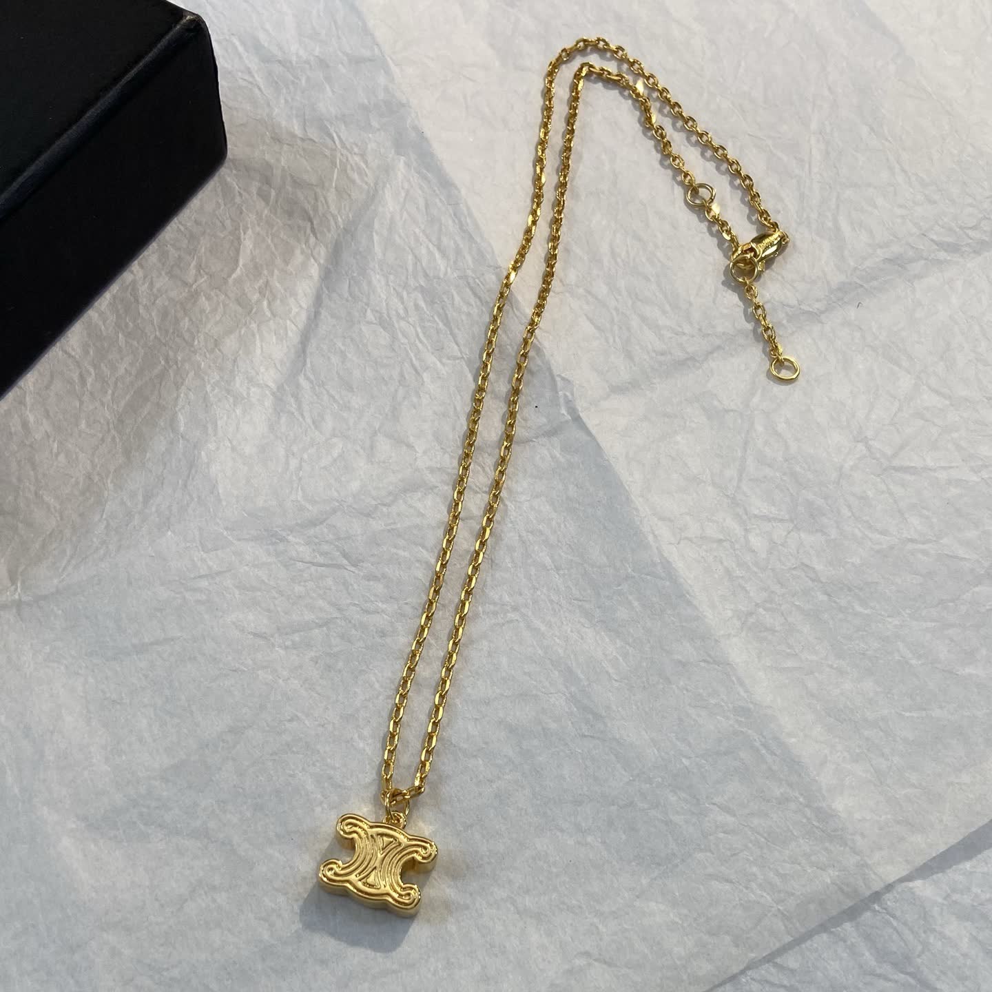 Chanel Gold 'CC' Logo Necklace