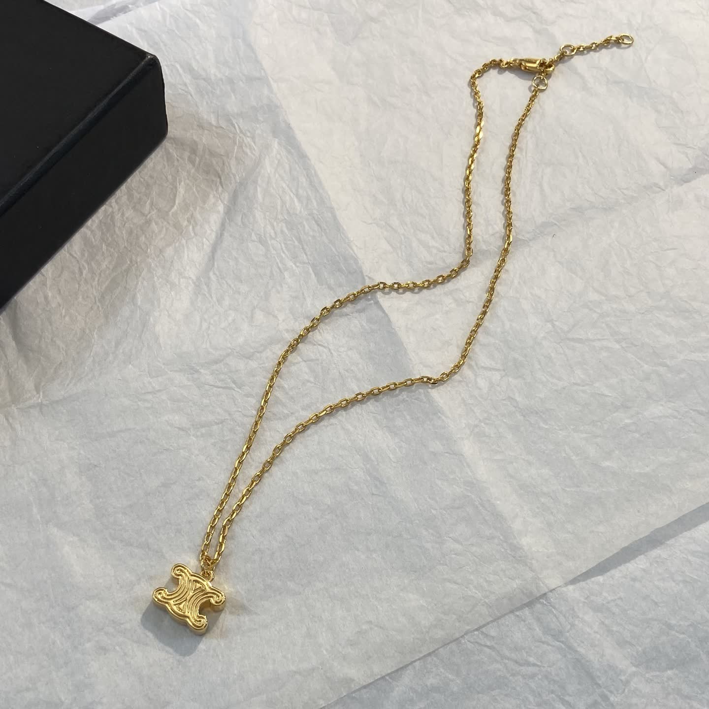 Chanel Gold 'CC' Logo Necklace