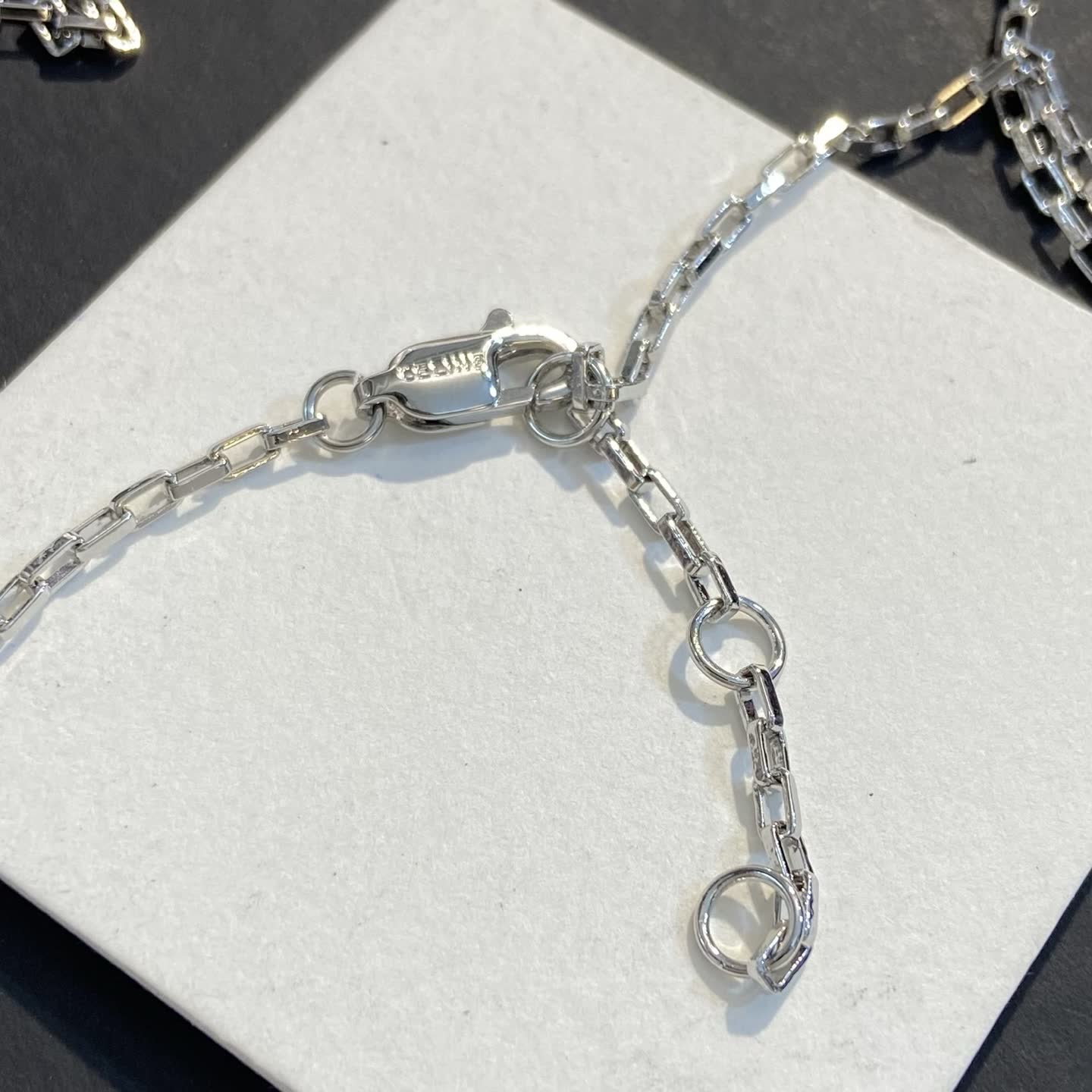 Chanel Silver Necklace with CC Logo