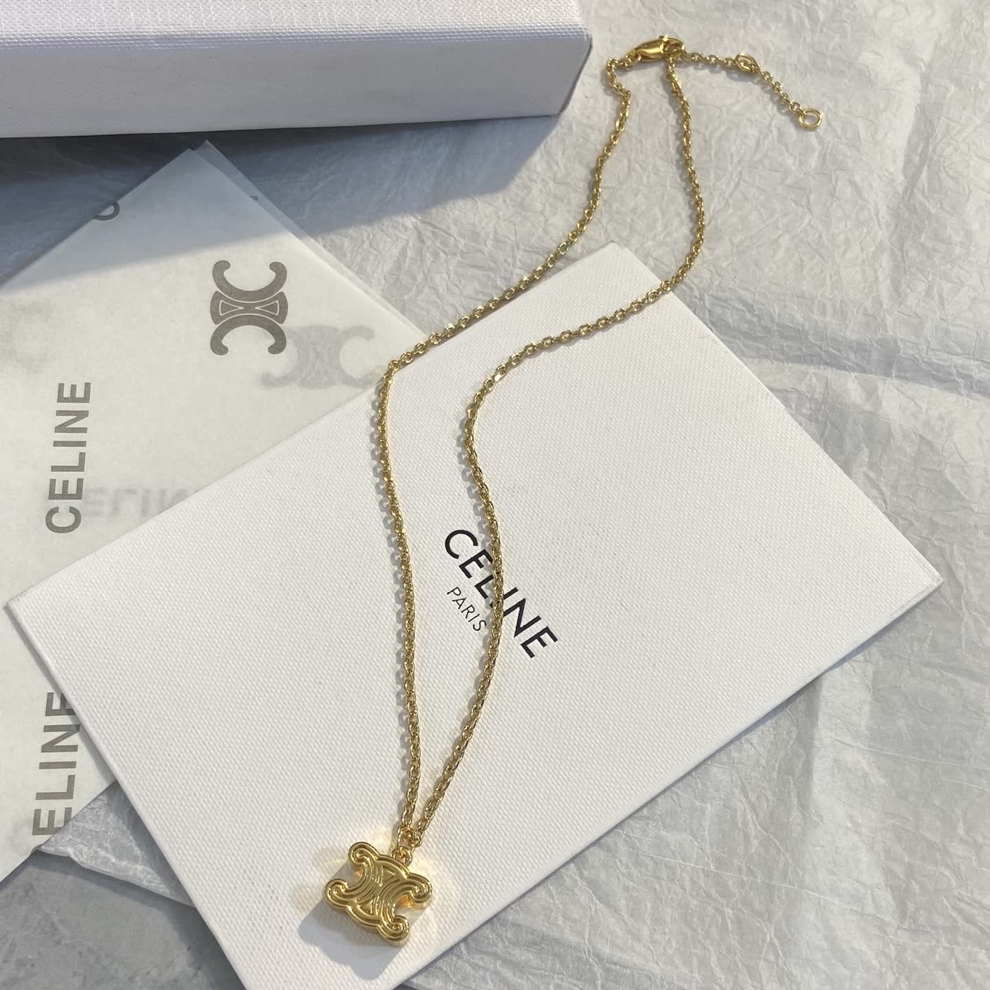 Celine Paris Logo Necklace