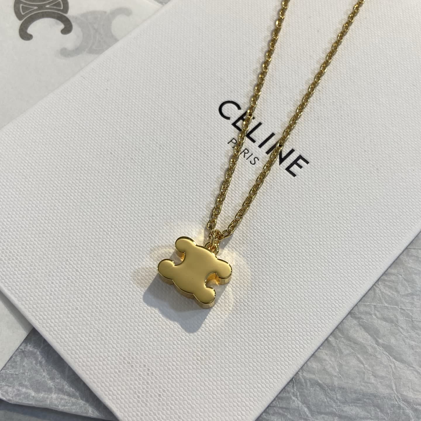 Celine Paris Logo Necklace