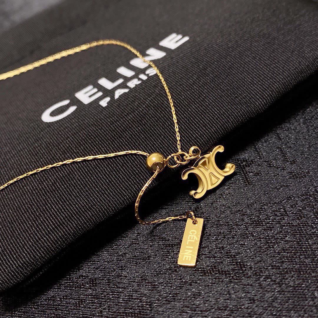 Celine Y-necklace with interlocking 'C' pendant