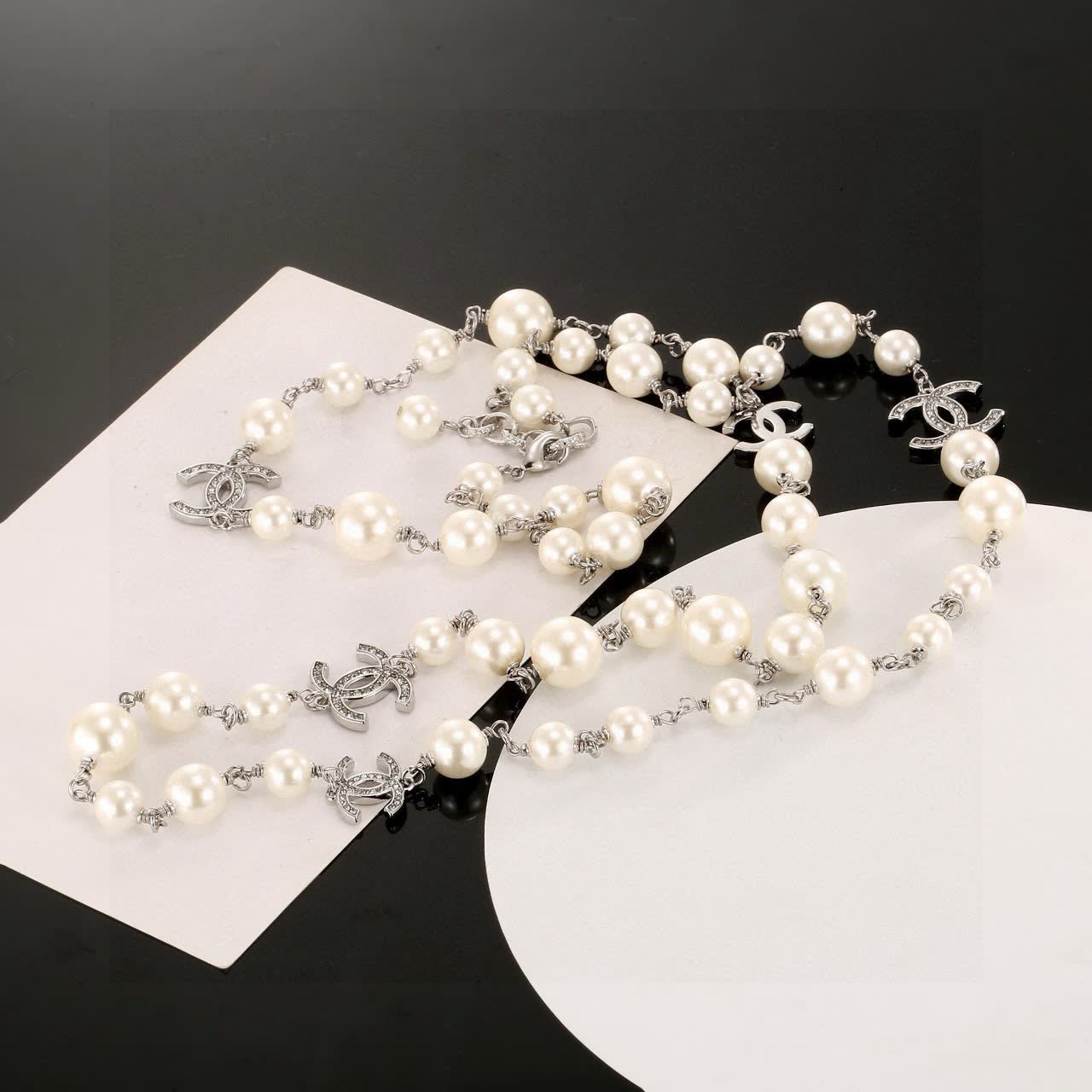 Chanel Pearl Necklace Set
