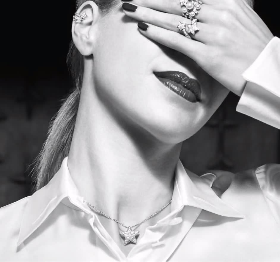 Chanel Silver Star Pendant Necklace