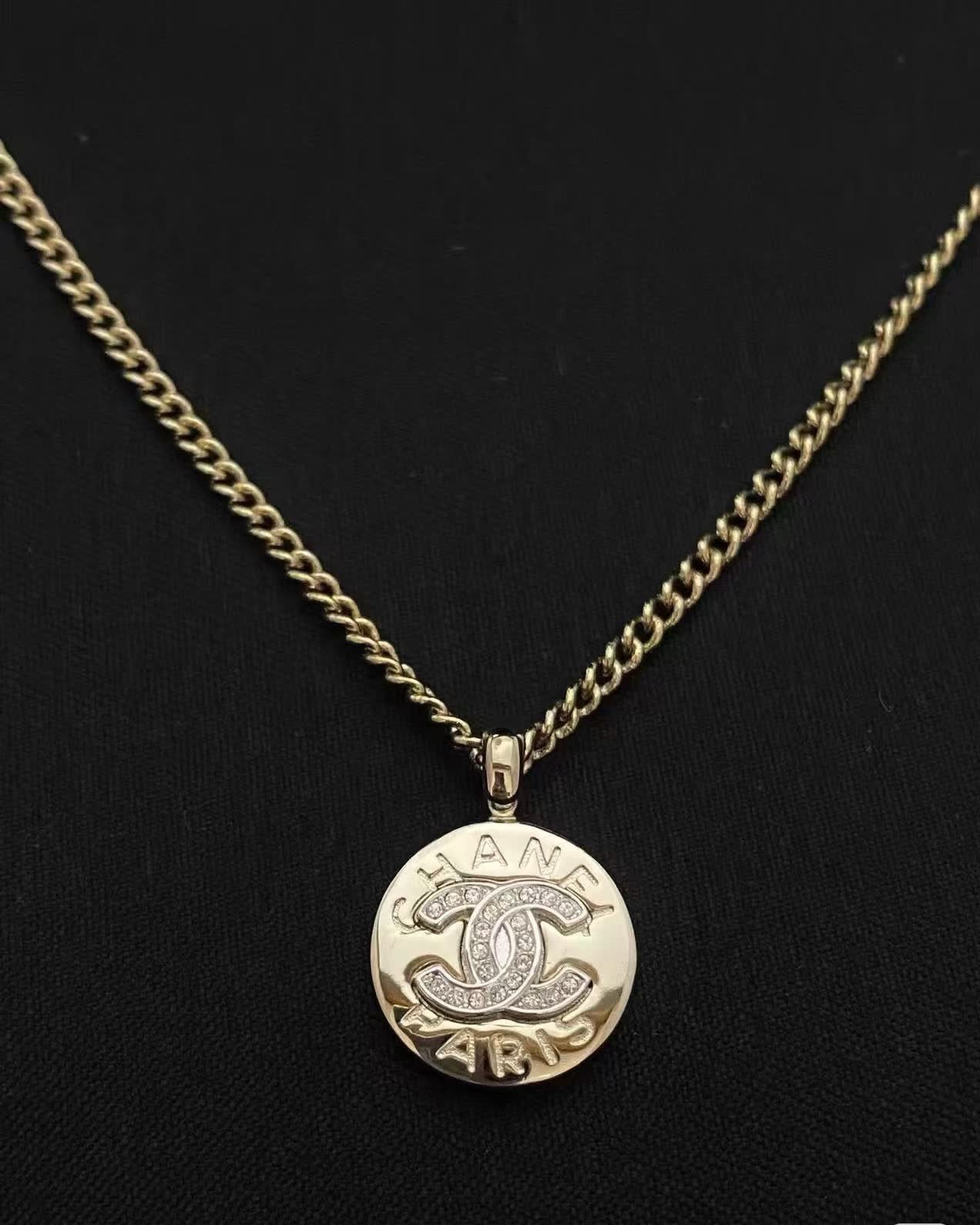 Chanel CC Coin Pendant Necklace