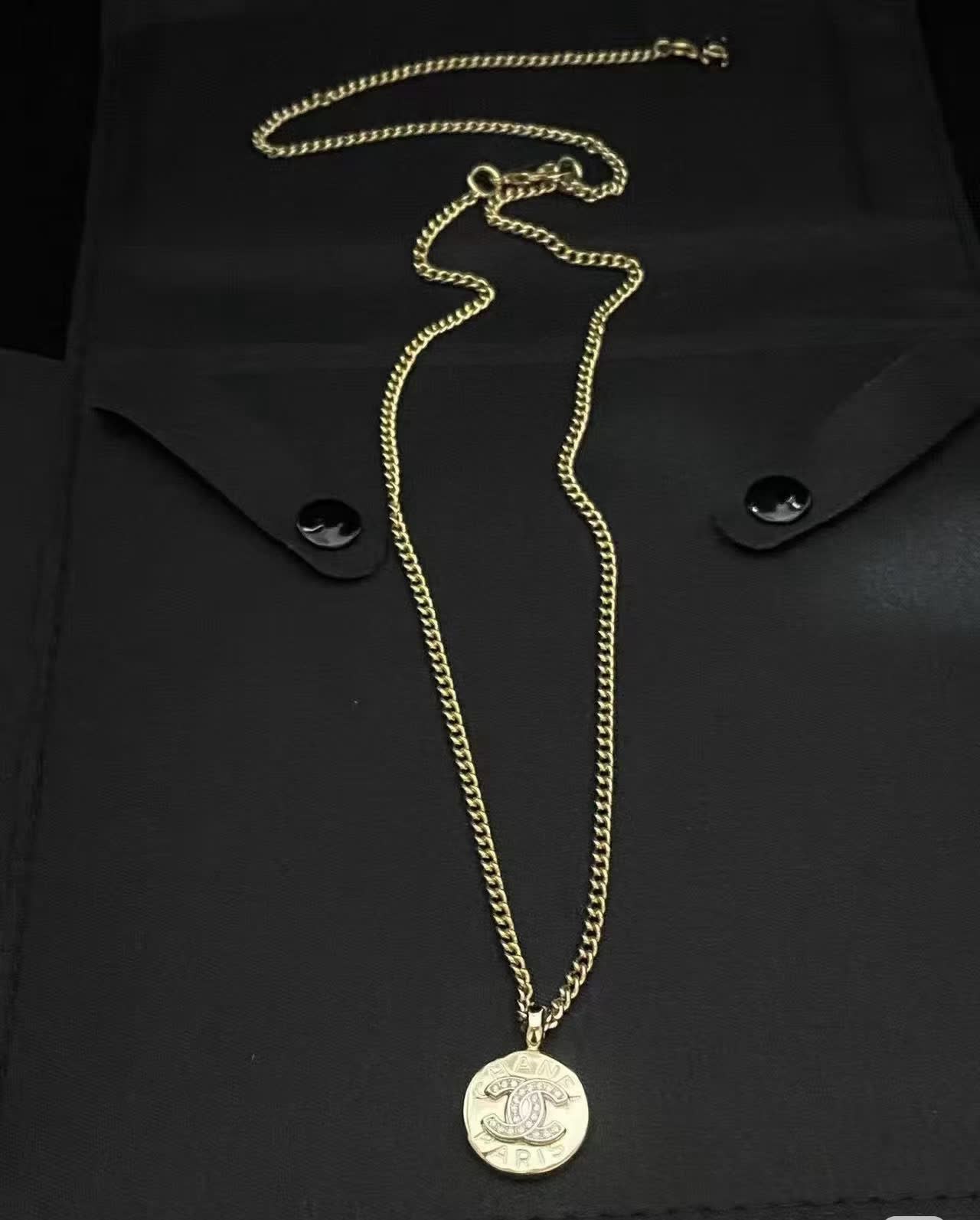 Chanel CC Coin Pendant Necklace