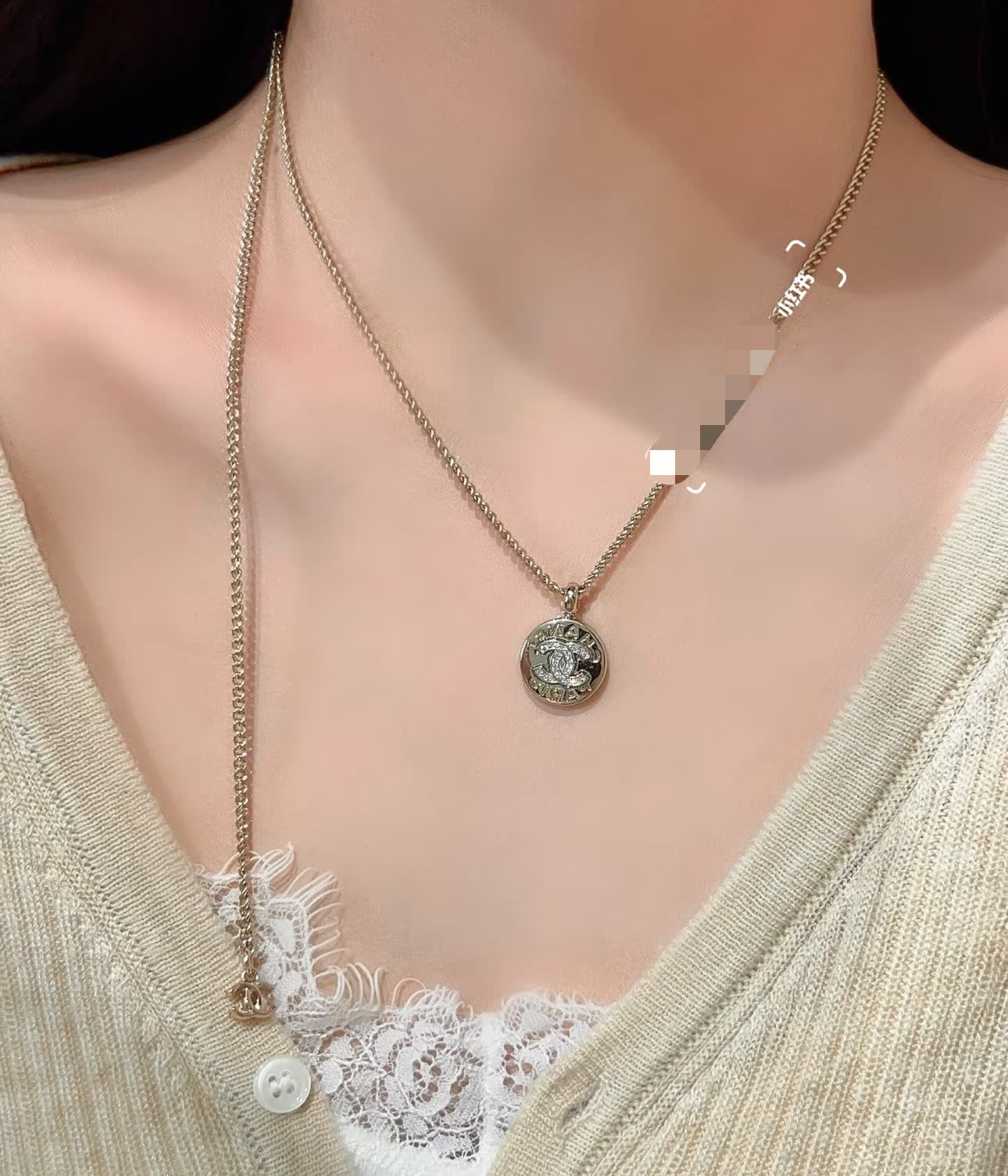 Chanel CC Coin Pendant Necklace