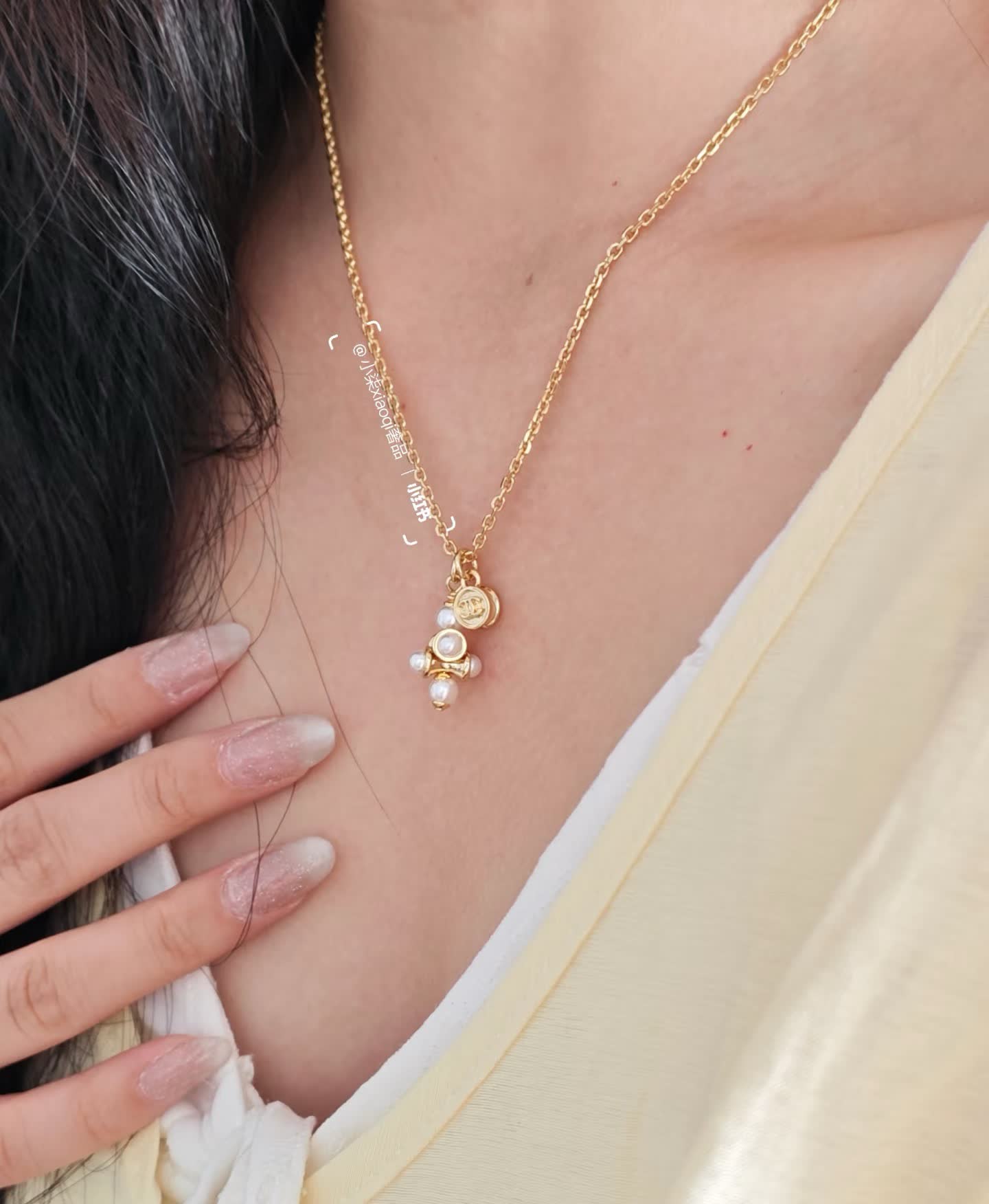 Chanel Anklet with Pearls and Coin Charm