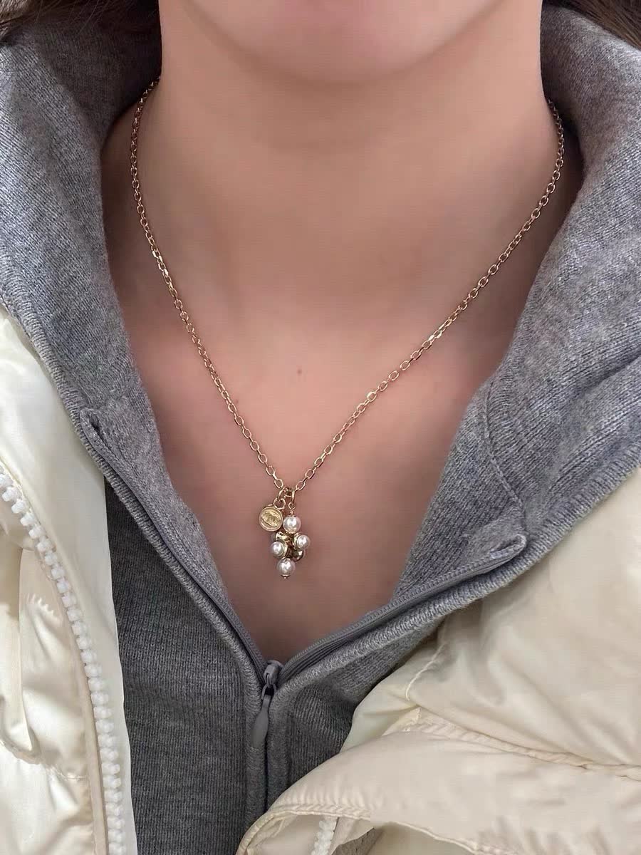 Chanel Anklet with Pearls and Coin Charm