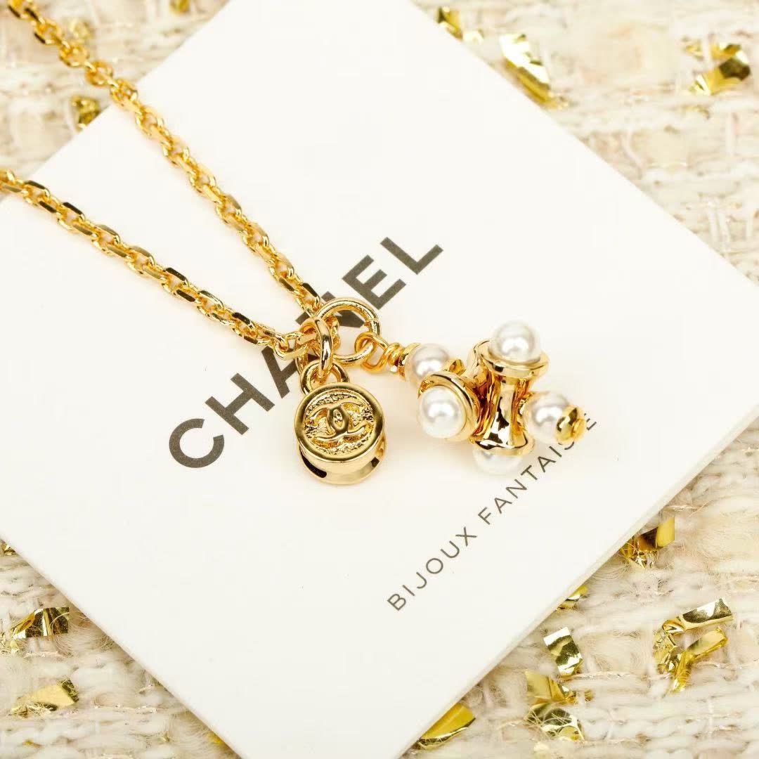 Chanel Anklet with Pearls and Coin Charm