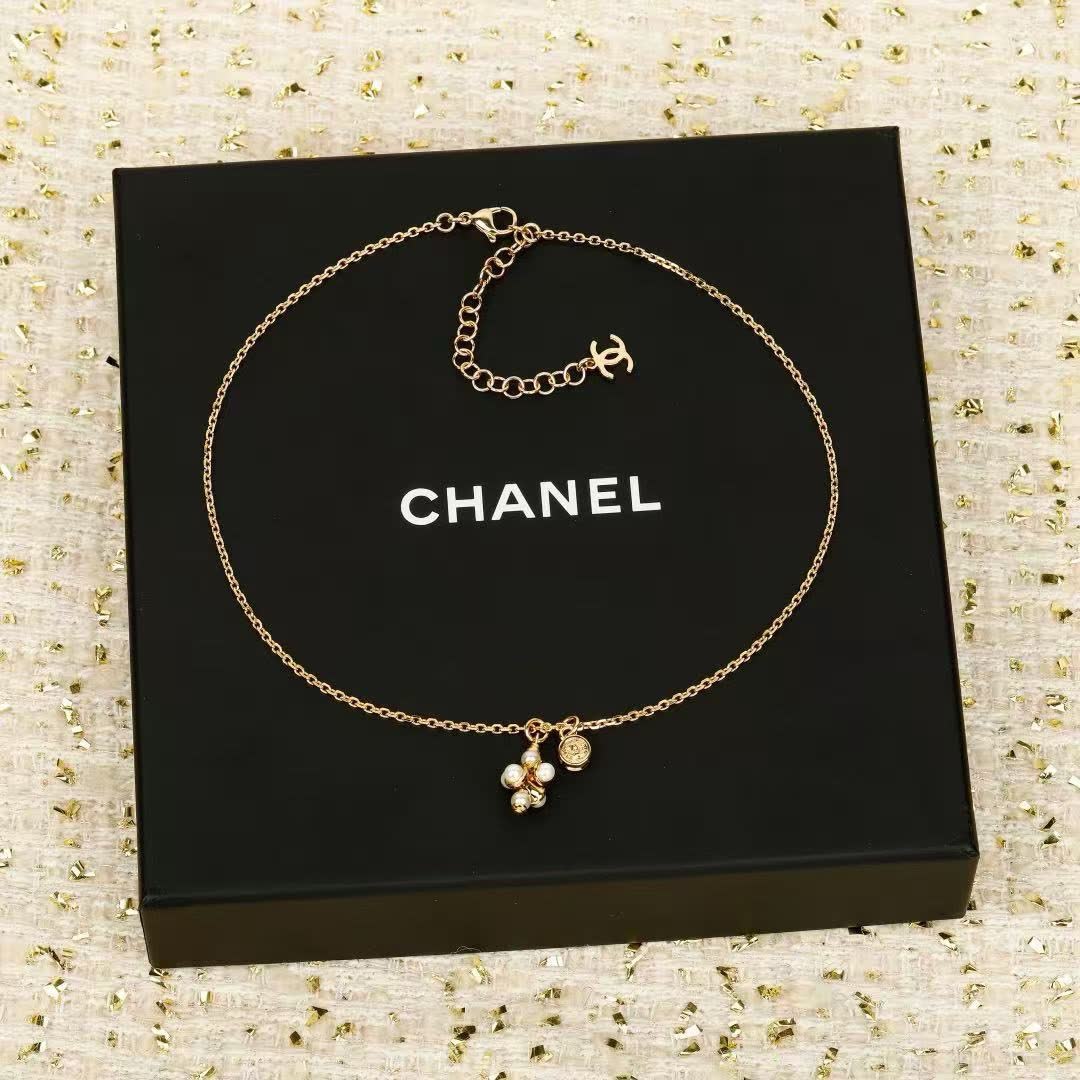 Chanel Anklet with Pearls and Coin Charm