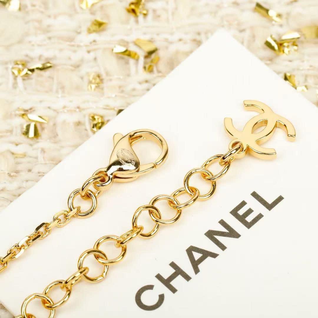 Chanel Anklet with Pearls and Coin Charm