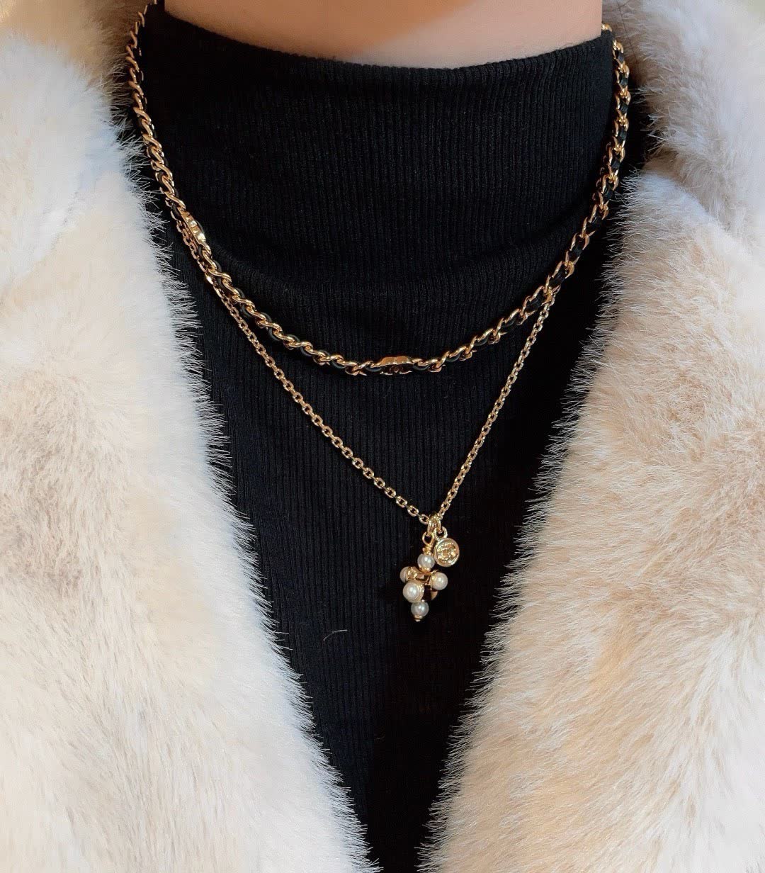 Chanel Anklet with Pearls and Coin Charm
