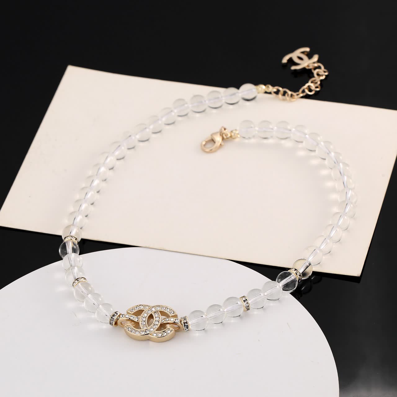 Chanel Crystal Beaded Necklace