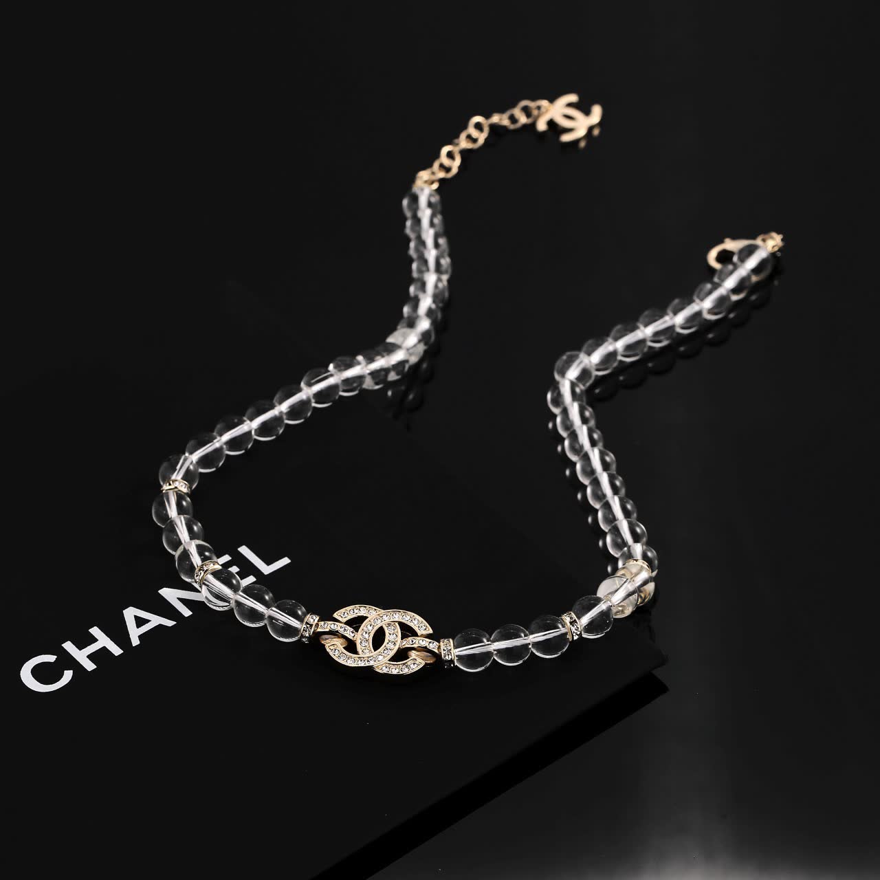 Chanel Crystal Beaded Necklace